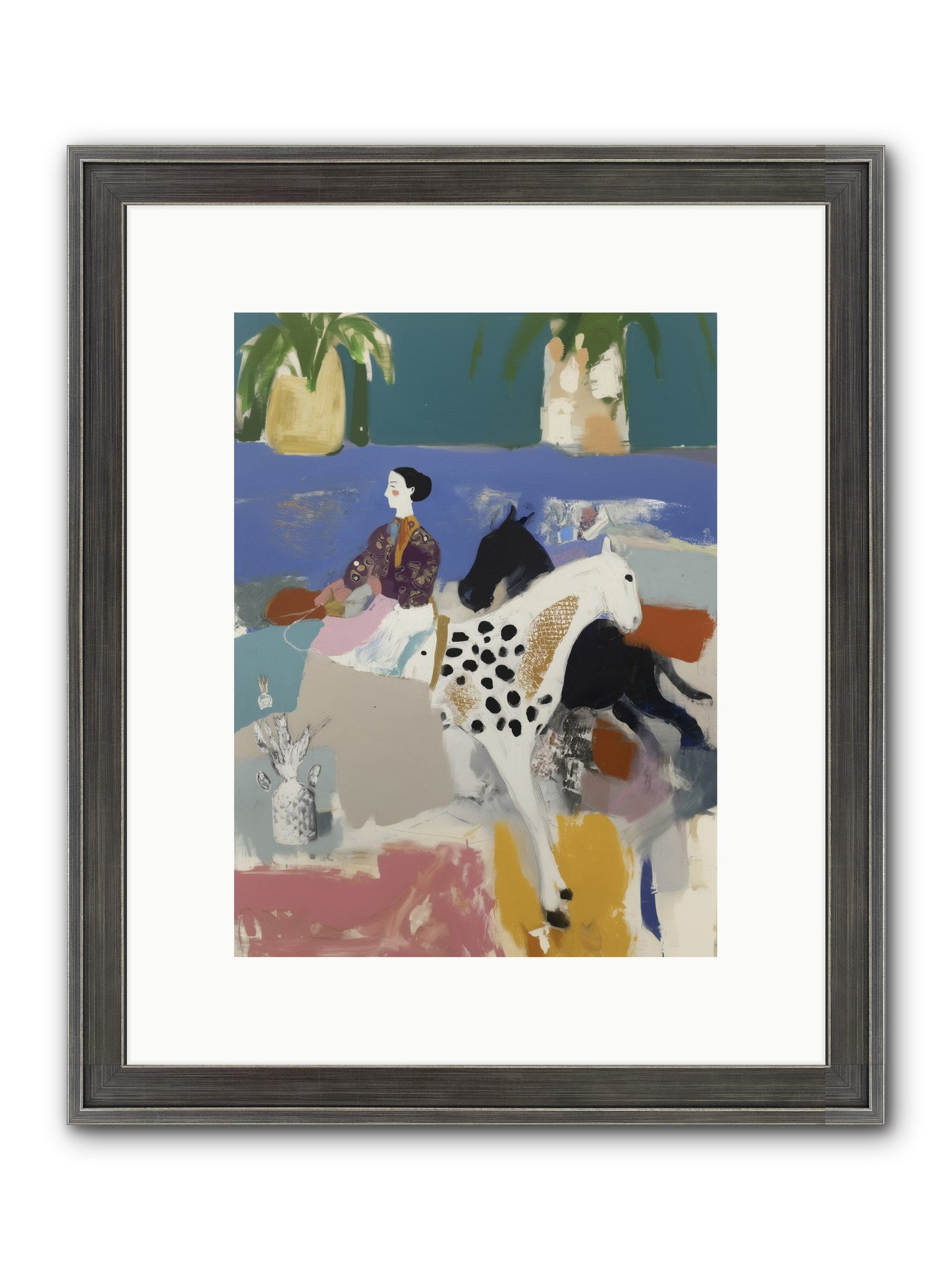 Basket Of Stars Framed Print - Slimwoods Black/Silver 9x12