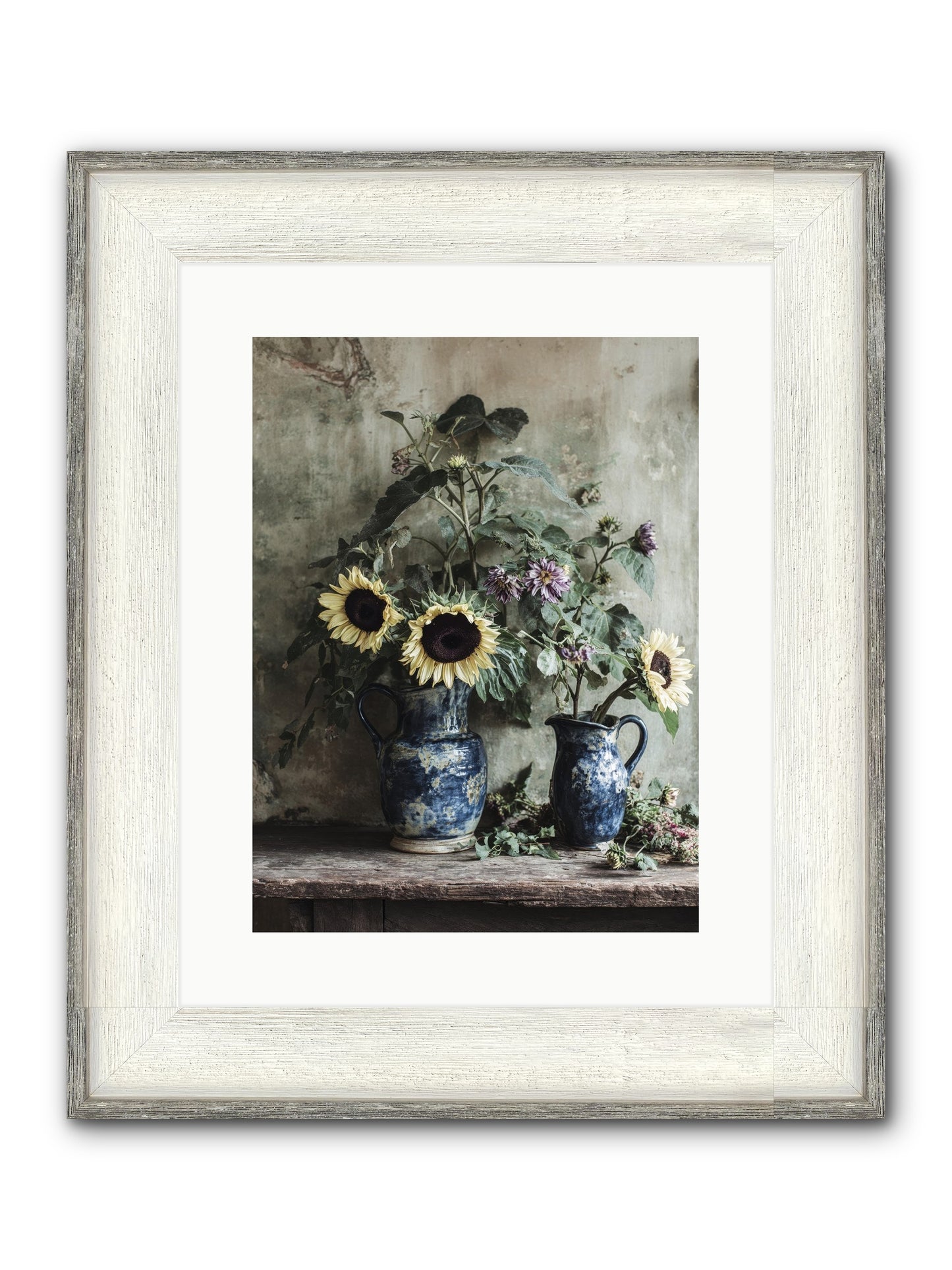 Beatrice Framed Print - Driftwood White 12x16