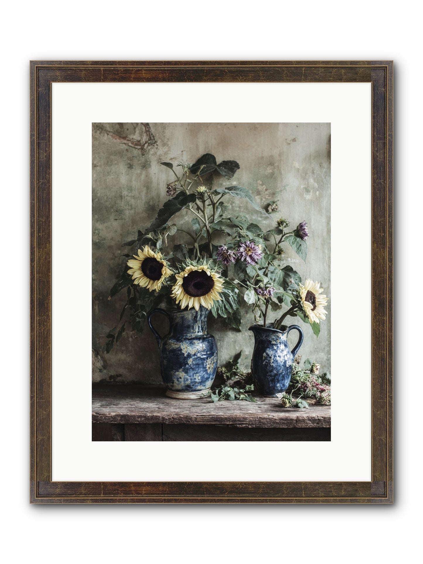 Beatrice Framed Print - Slimwoods Black/Gold 12x16