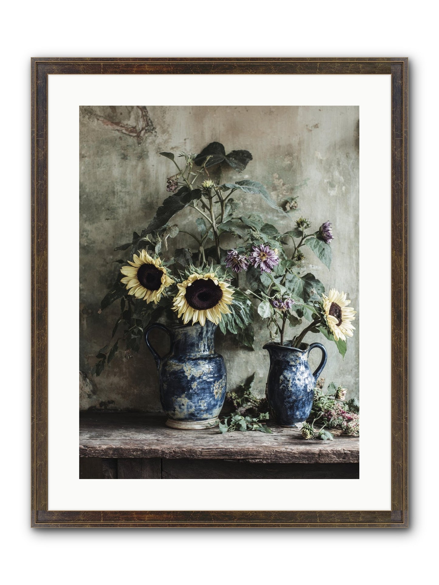 Beatrice Framed Print - Slimwoods Black/Gold 18x24