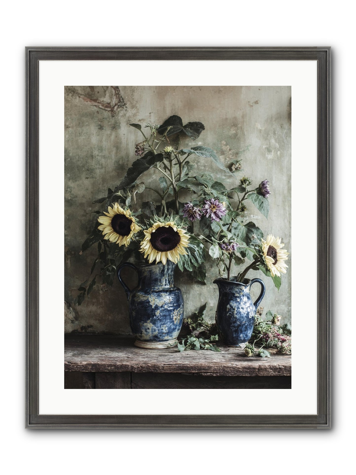 Beatrice Framed Print - Slimwoods Black/Silver 18x24