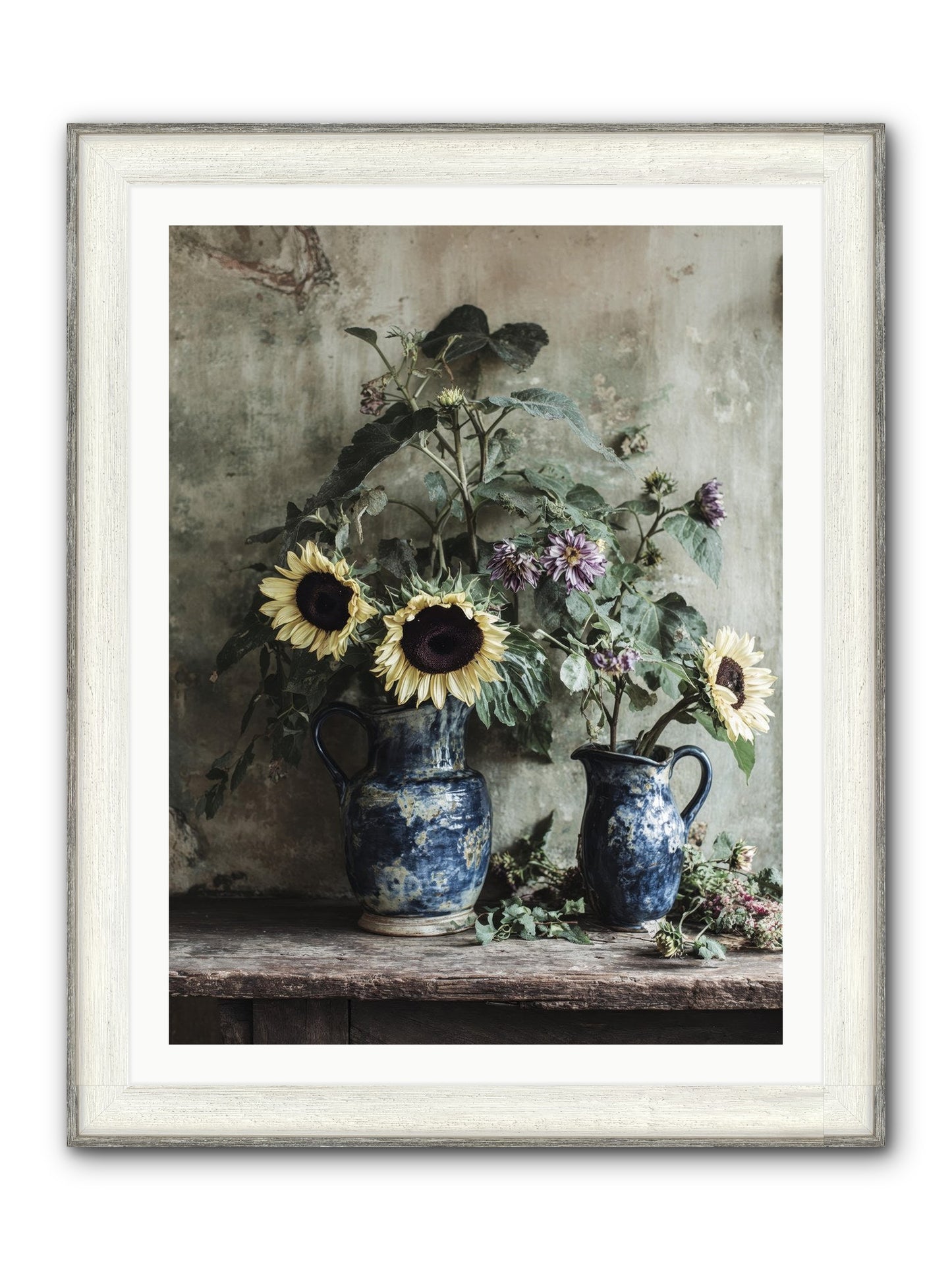 Beatrice Framed Print - Driftwood White 30x40