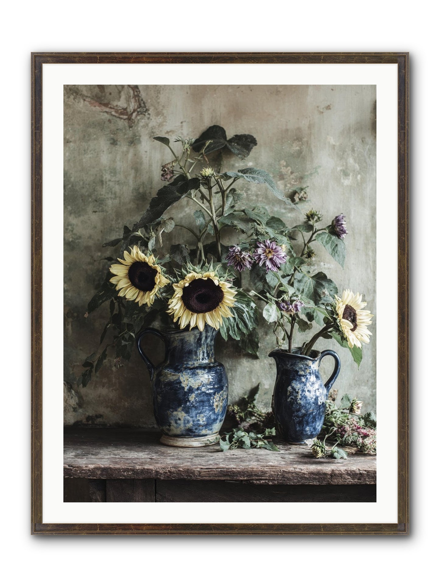 Beatrice Framed Print - Slimwoods Black/Gold 30x40