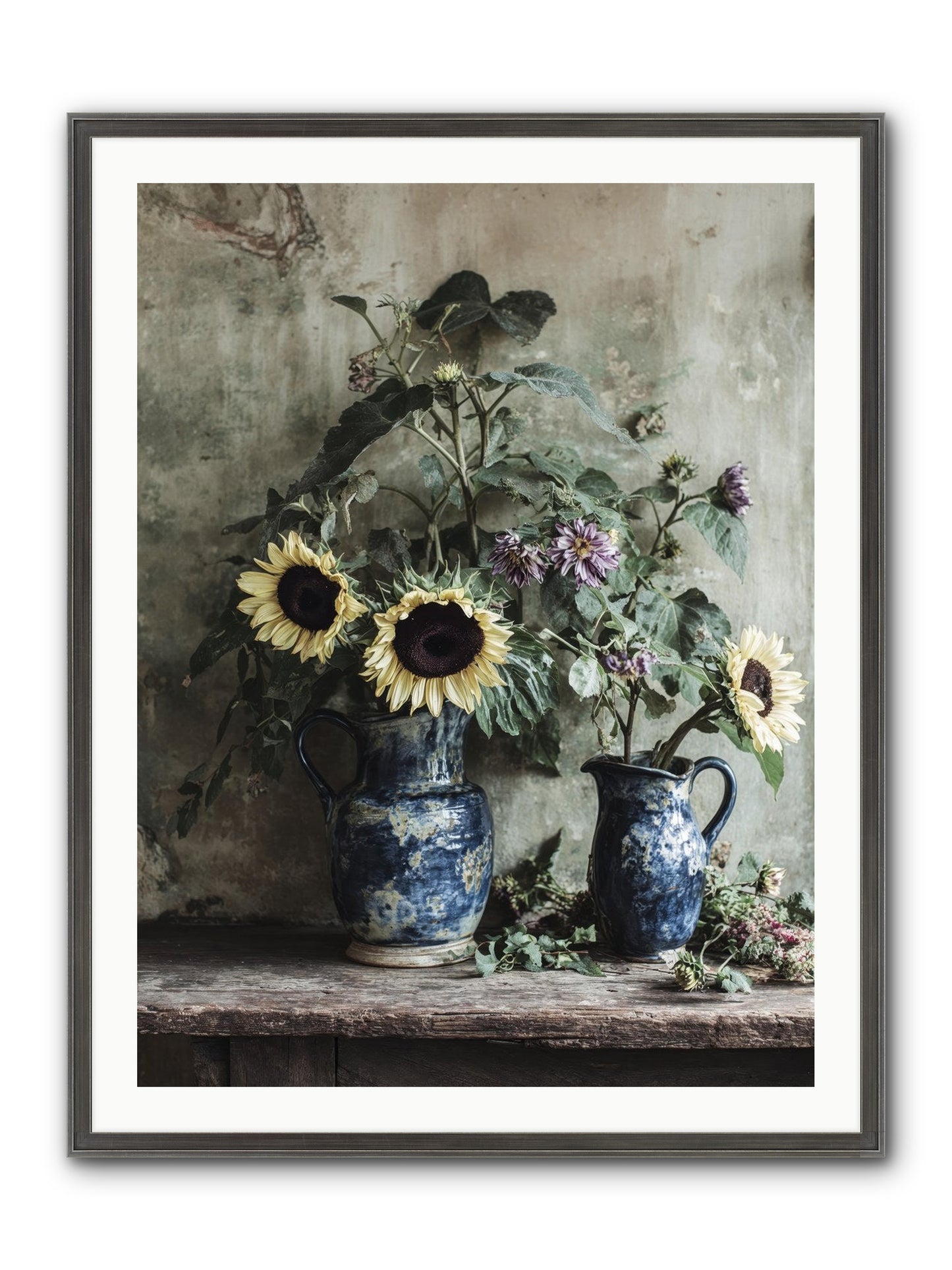 Beatrice Framed Print - Slimwoods Black/Silver 30x40