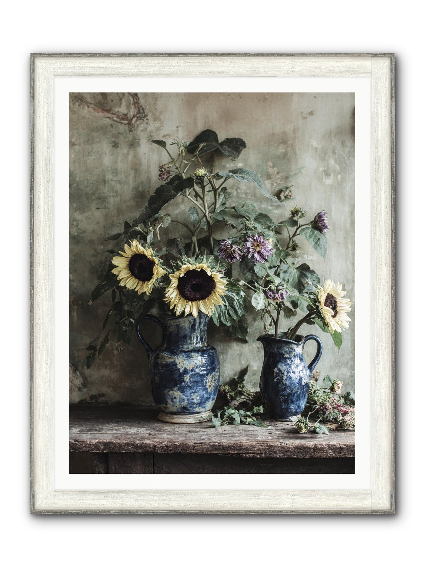 Beatrice Framed Print - Driftwood White 36x48