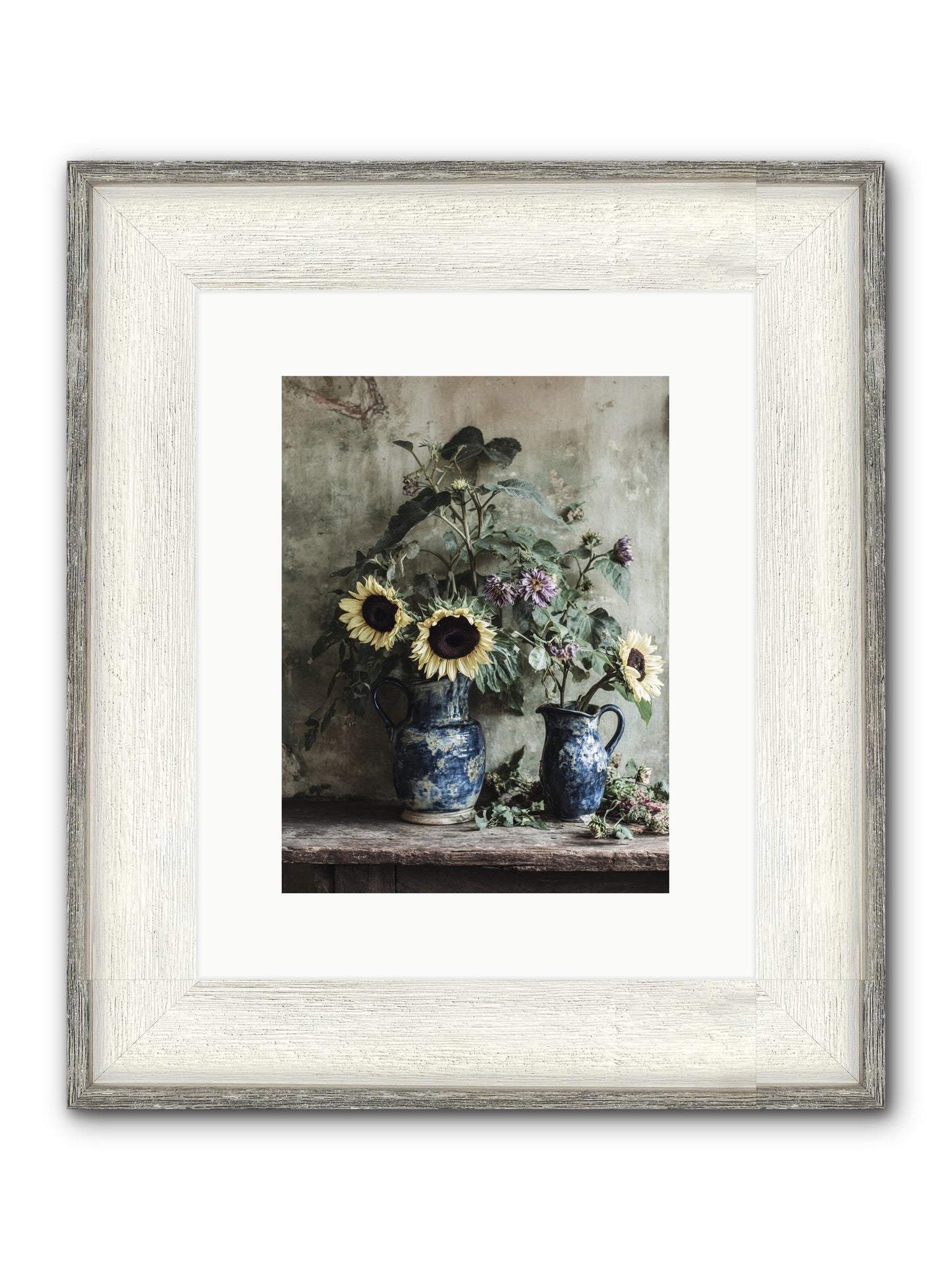 Beatrice Framed Print - Driftwood White 9x12
