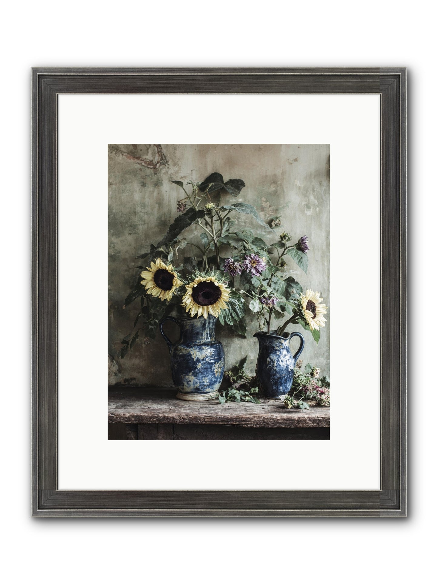 Beatrice Framed Print - Slimwoods Black/Silver 9x12