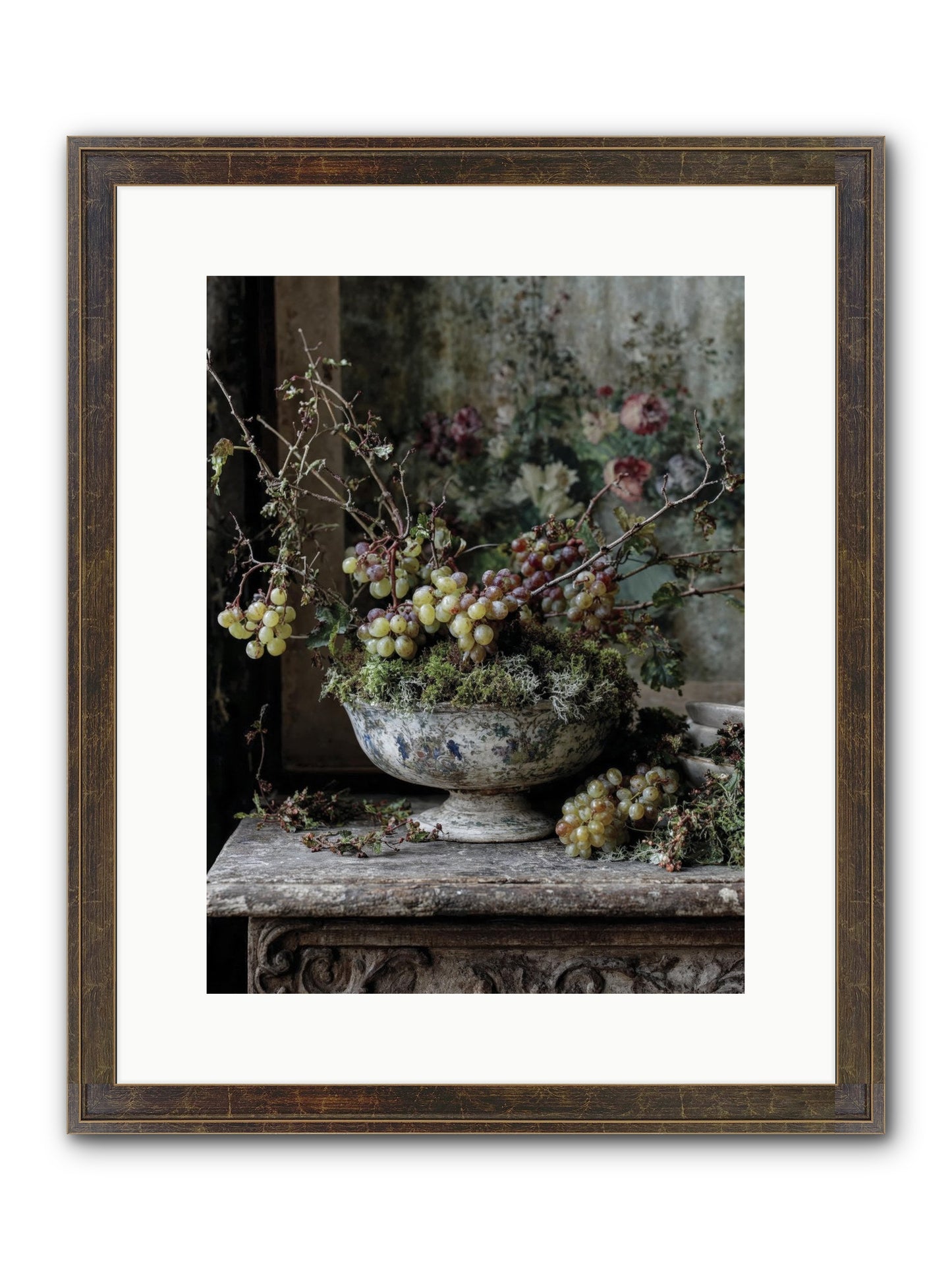 Beatrix Framed Print - Slimwoods Black/Gold 12x16
