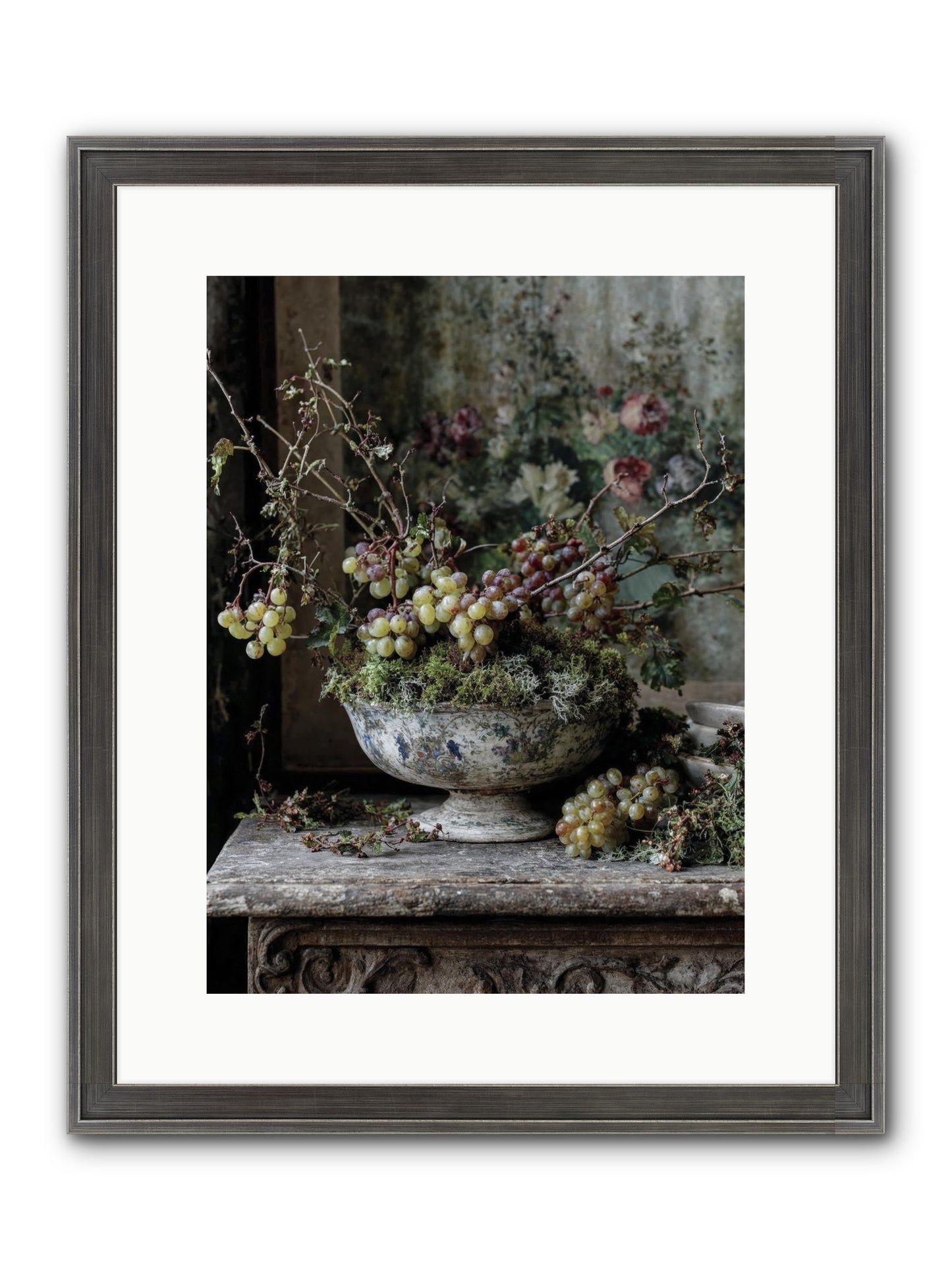 Beatrix Framed Print - Slimwoods Black/Silver 12x16