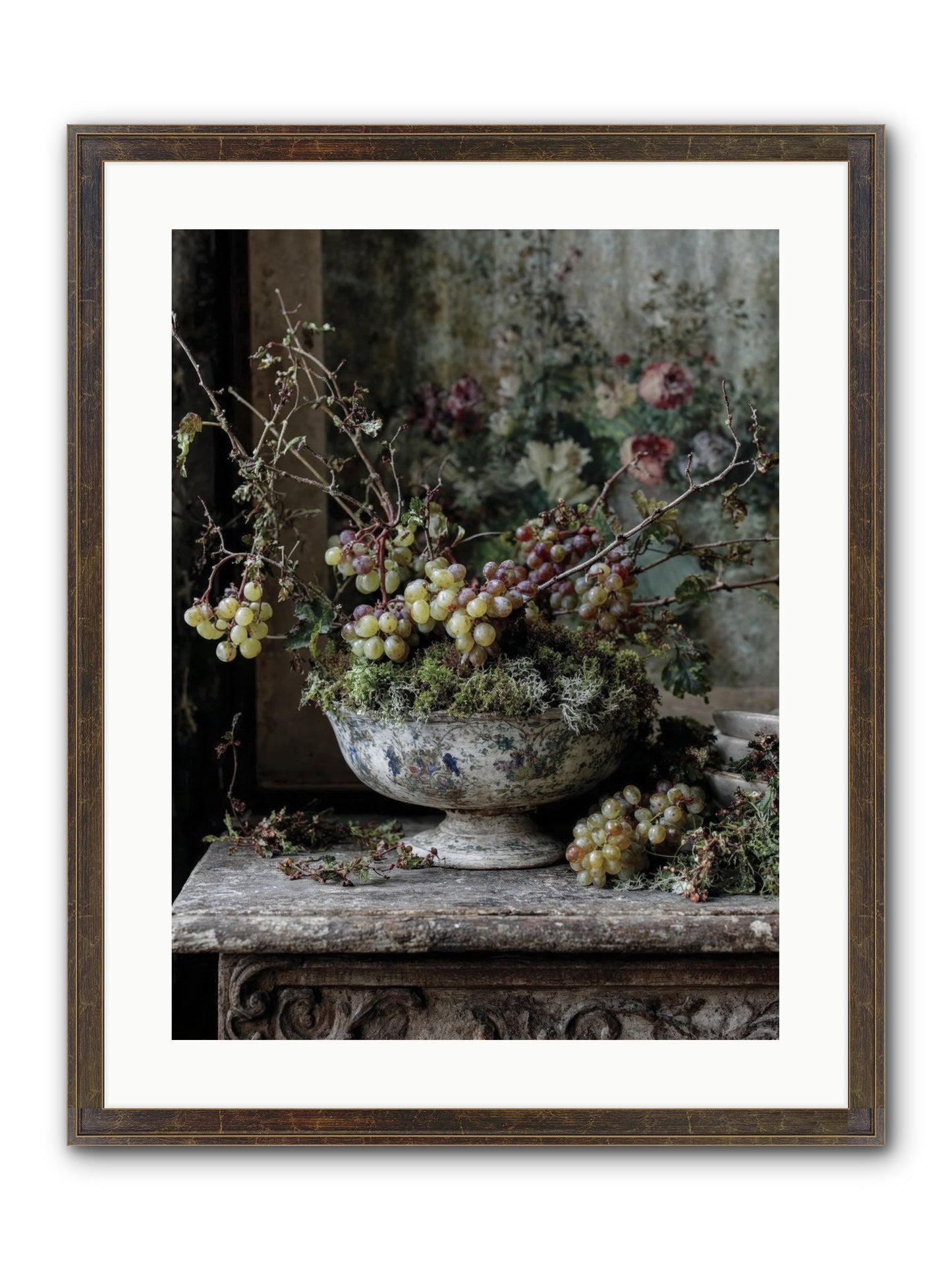 Beatrix Framed Print - Slimwoods Black/Gold 18x24