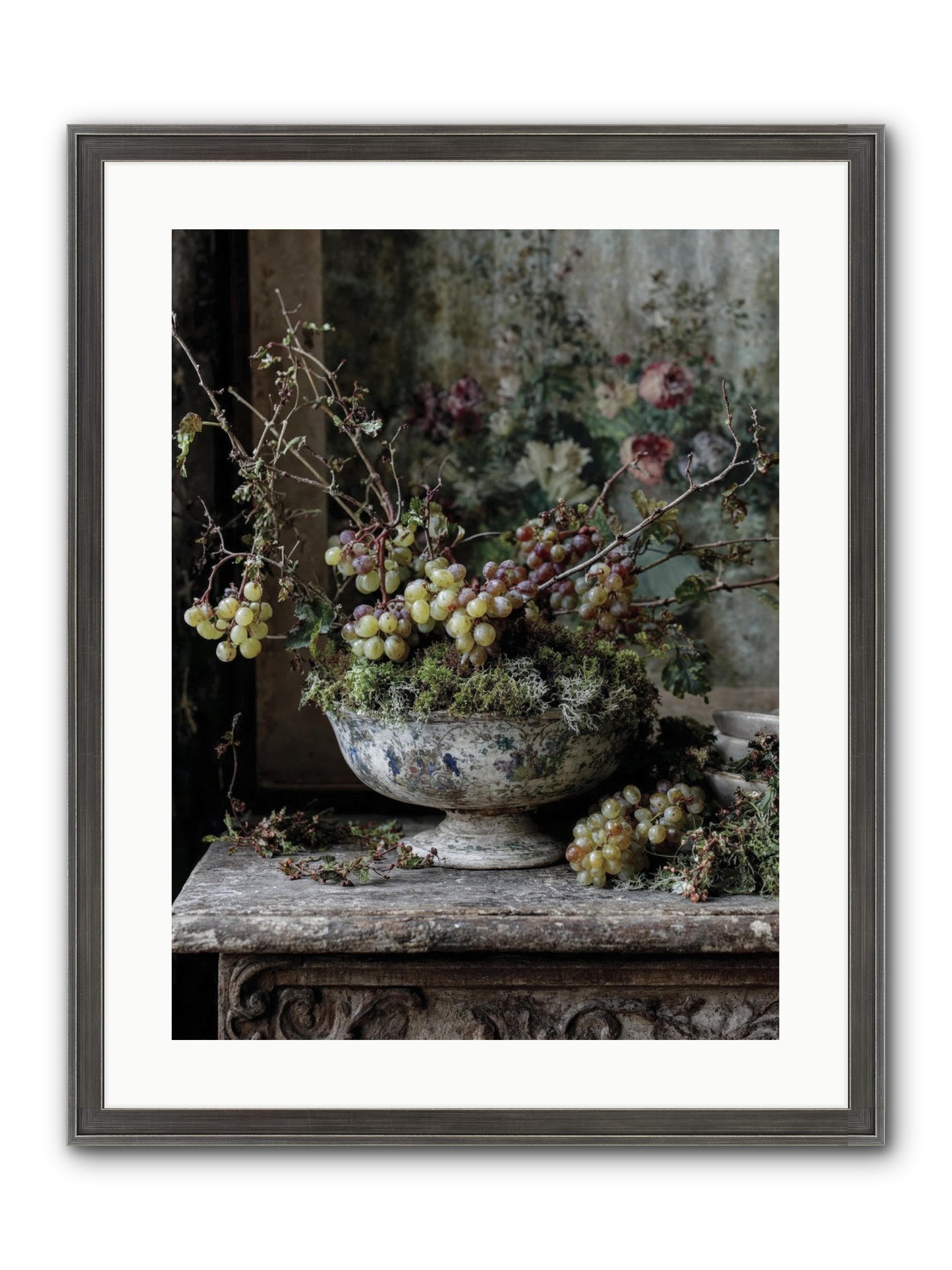 Beatrix Framed Print - Slimwoods Black/Silver 18x24