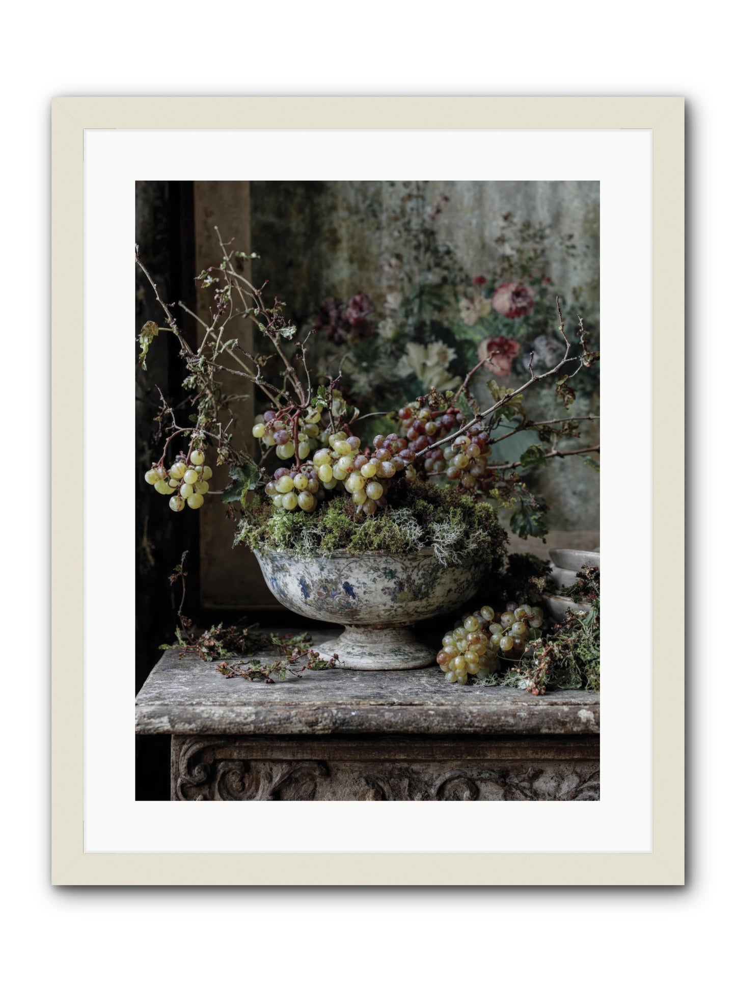 beatrix -- Framed Print - White 18x24
