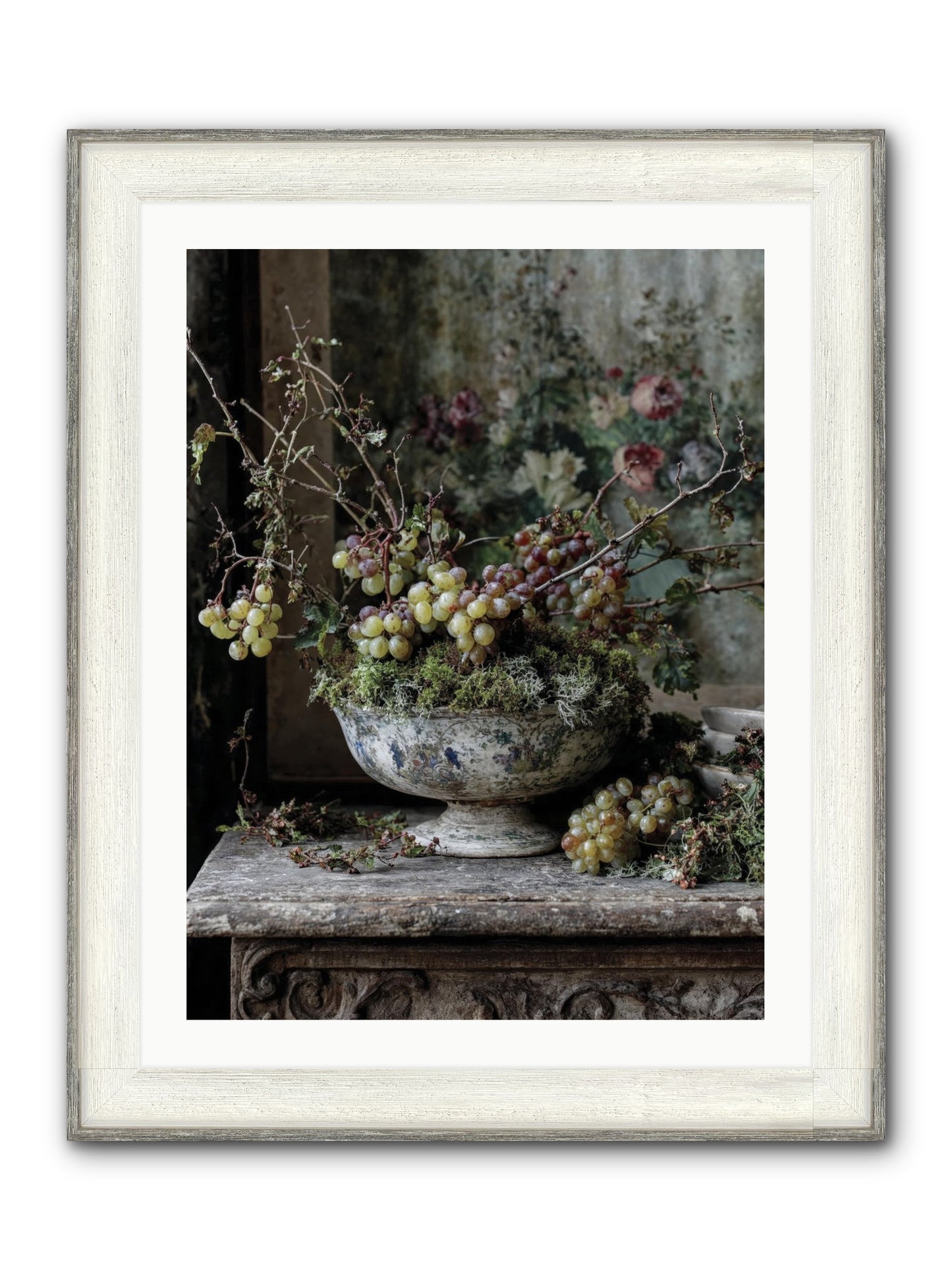 Beatrix Framed Print - Driftwood White 24x32
