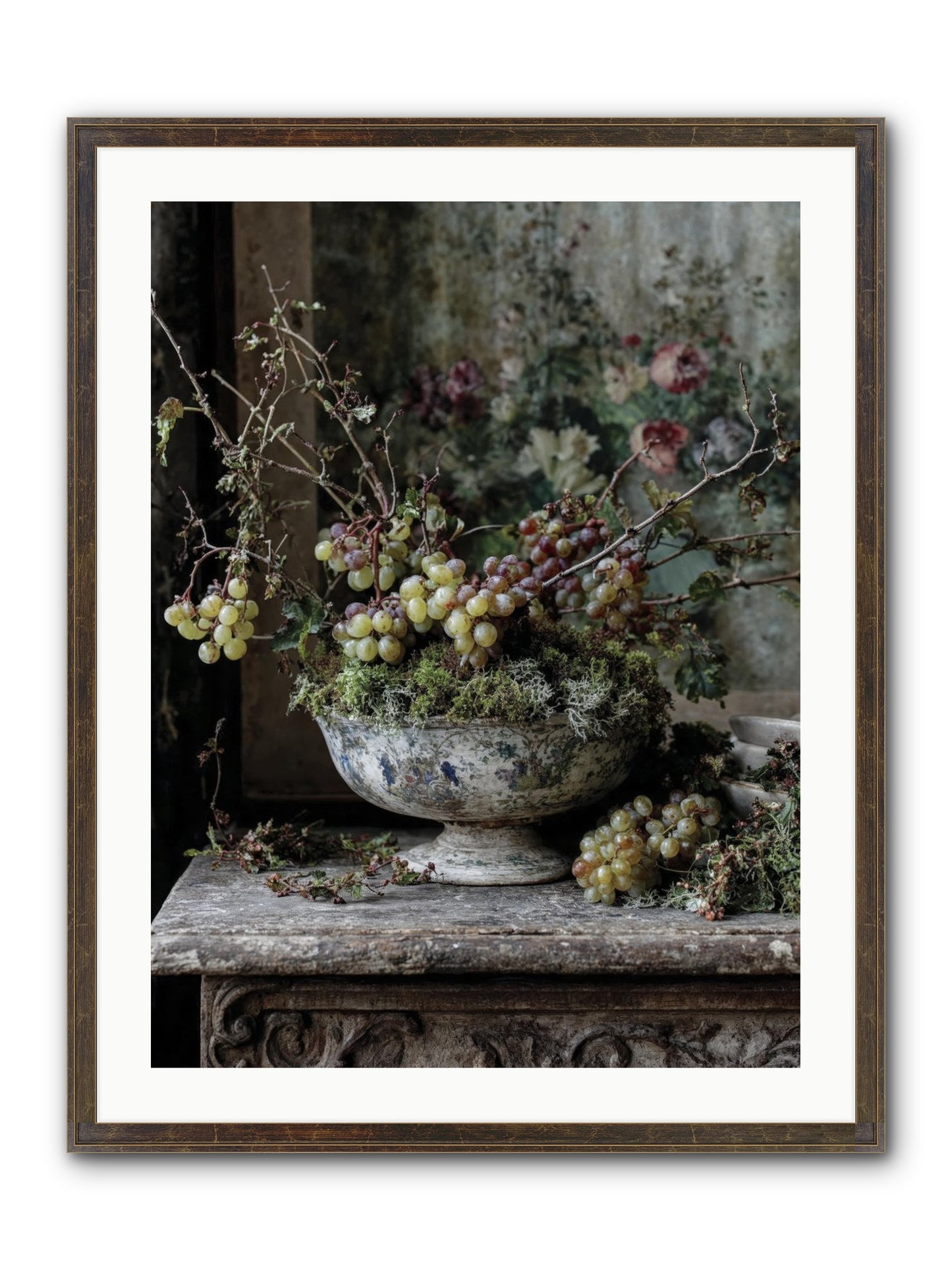 Beatrix Framed Print - Slimwoods Black/Gold 24x32