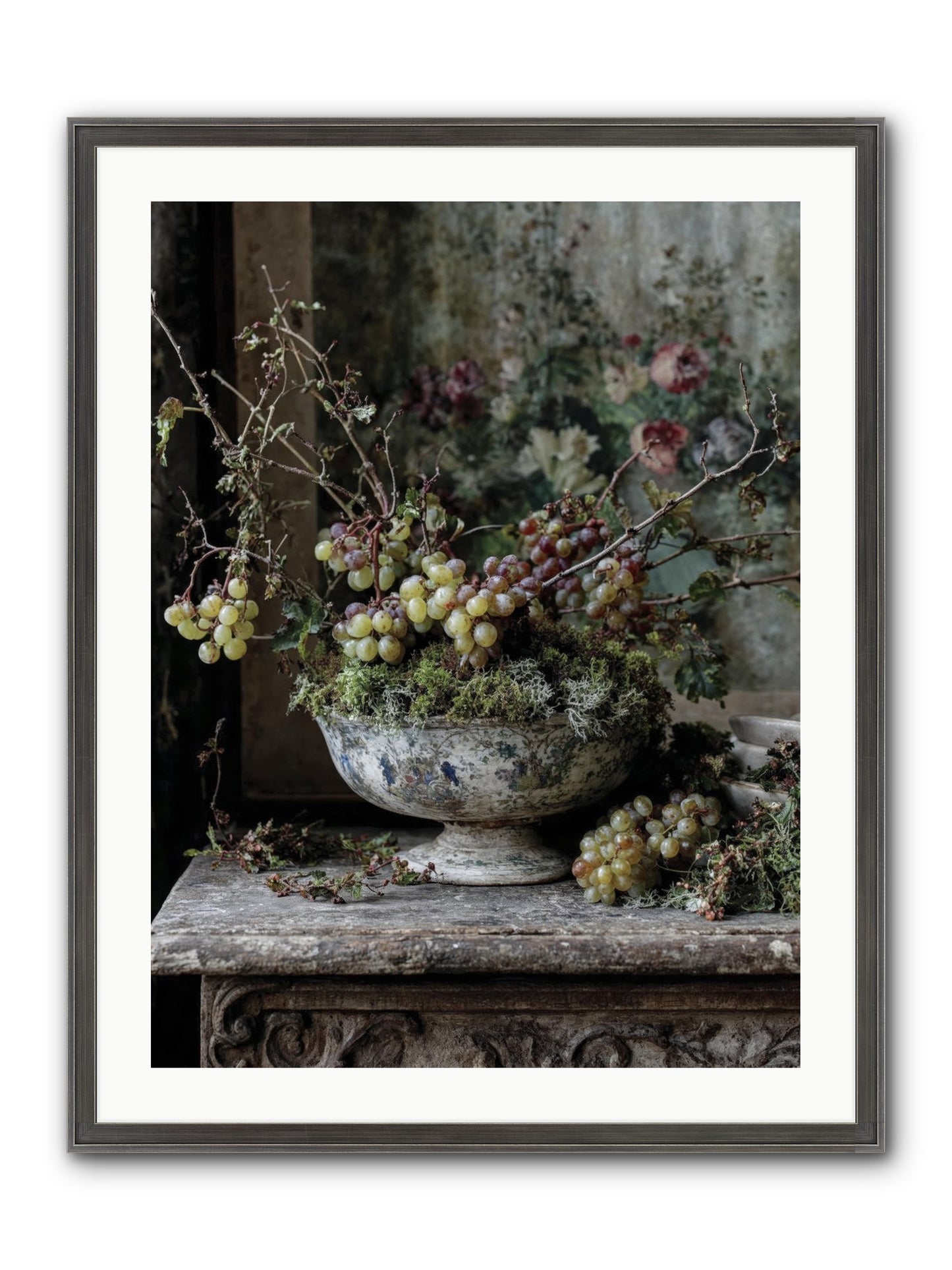 Beatrix Framed Print - Slimwoods Black/Silver 24x32