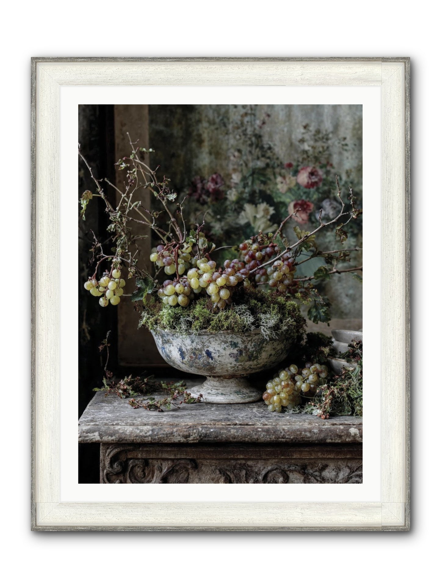 Beatrix Framed Print - Driftwood White 30x40