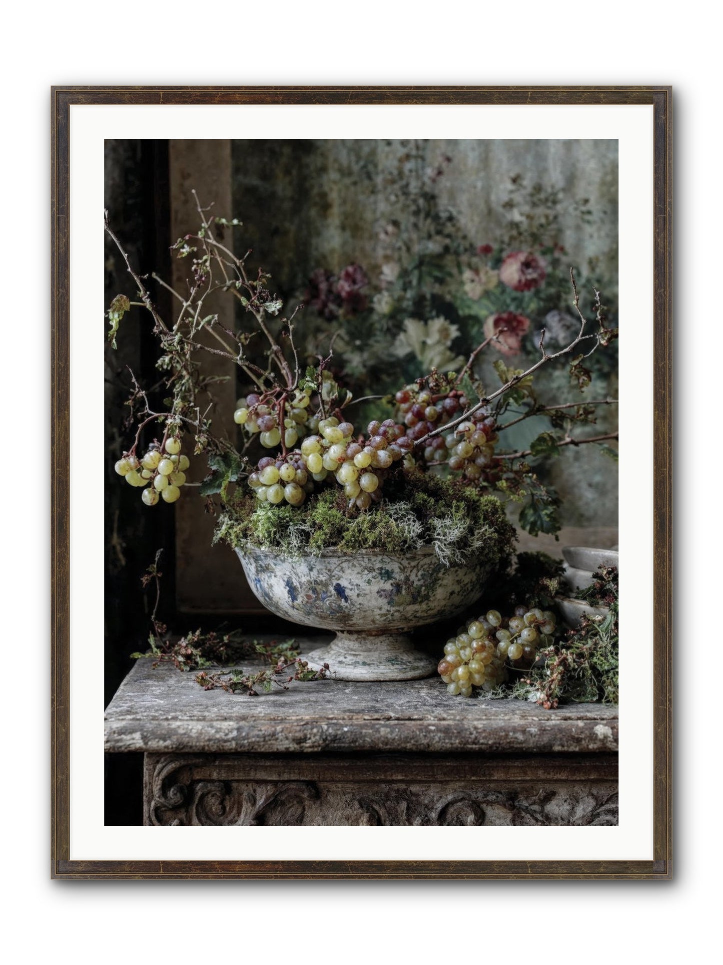 Beatrix Framed Print - Slimwoods Black/Gold 30x40