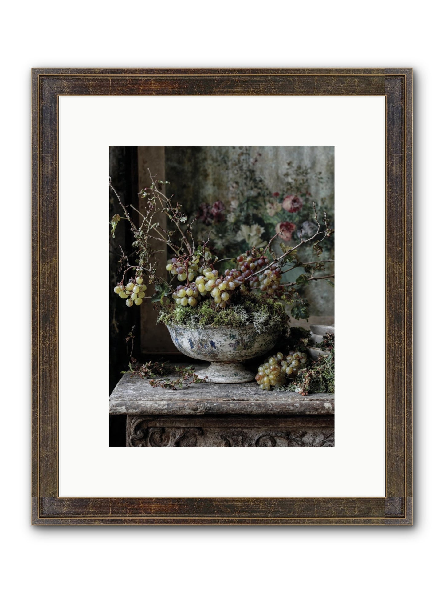 Beatrix Framed Print - Slimwoods Black/Gold 9x12