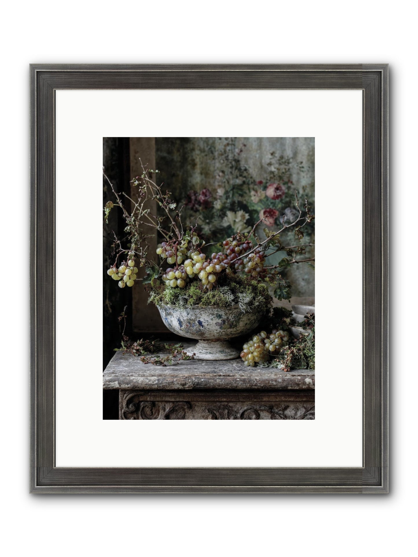 Beatrix Framed Print - Slimwoods Black/Silver 9x12