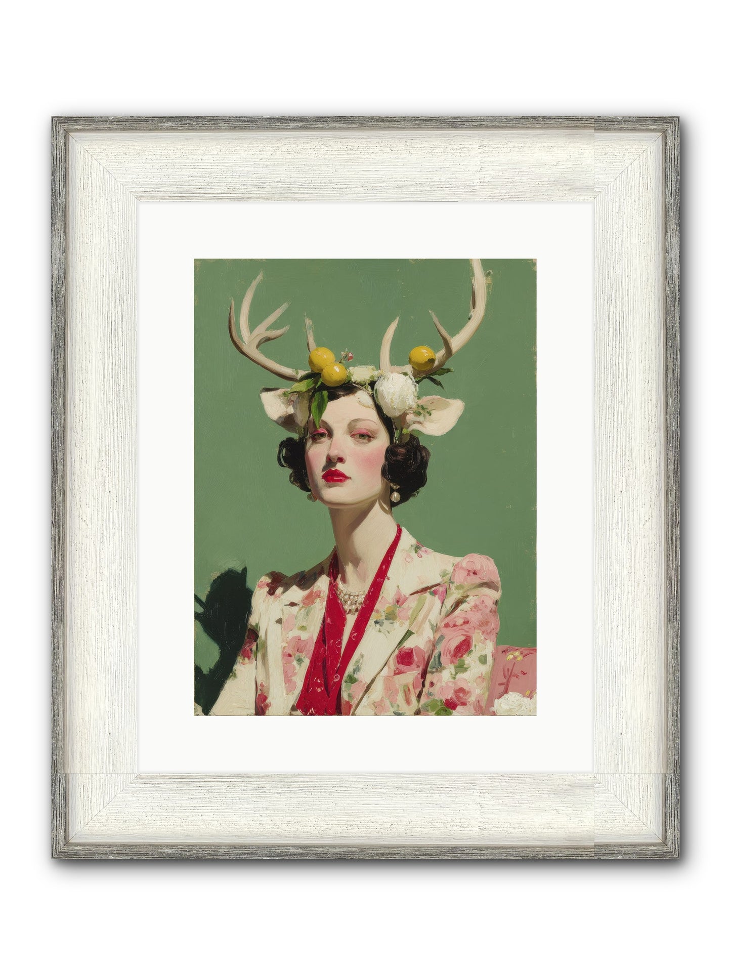 Beauty Required Imagination Framed Print - Driftwood White 12x16