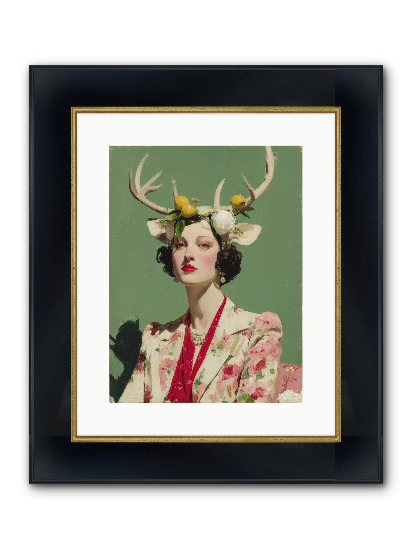 Beauty Required Imagination Framed Print - Wide Black w/Gold 12x16