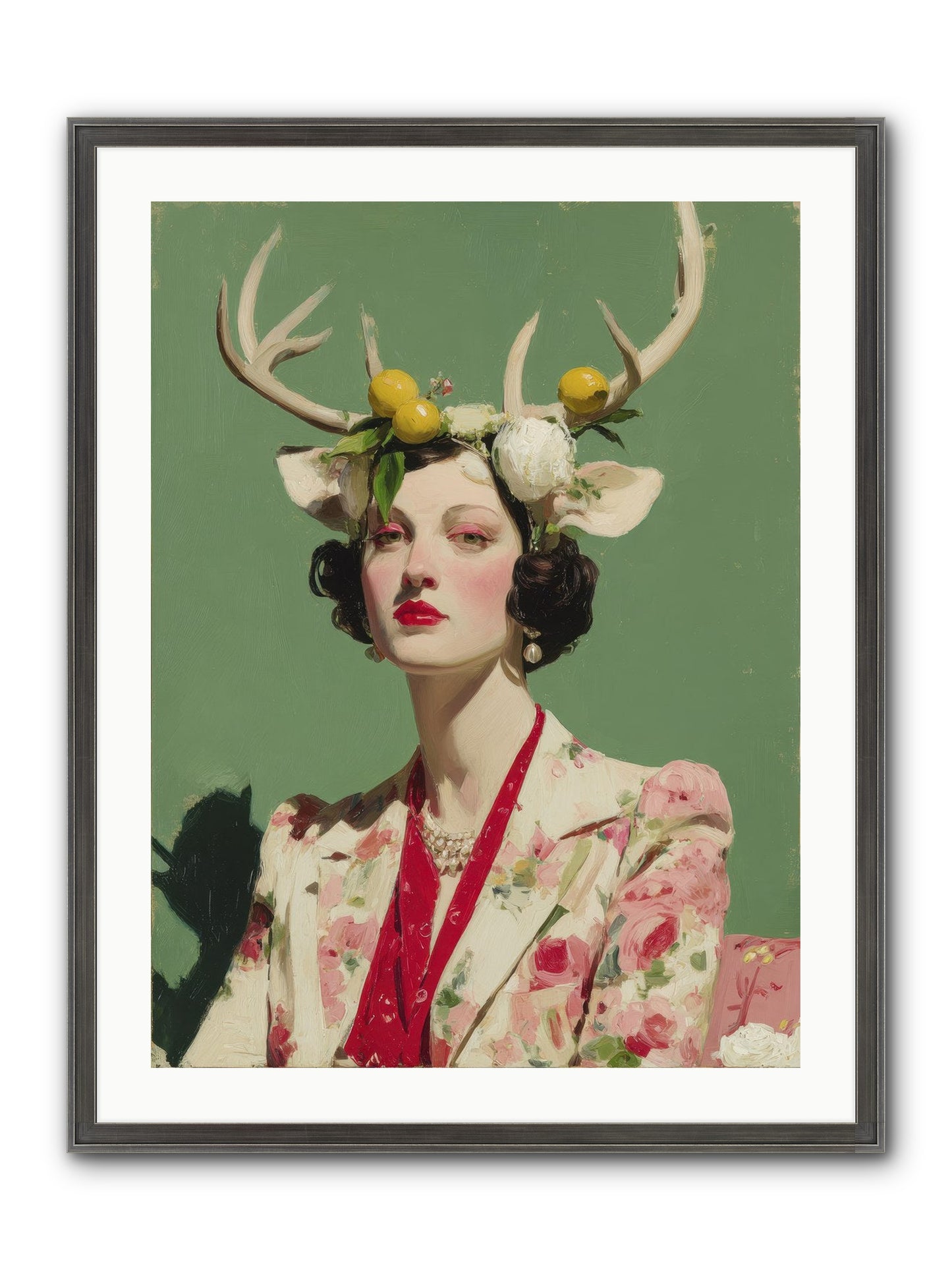 Beauty Required Imagination Framed Print - Slimwoods Black/Silver 24x32