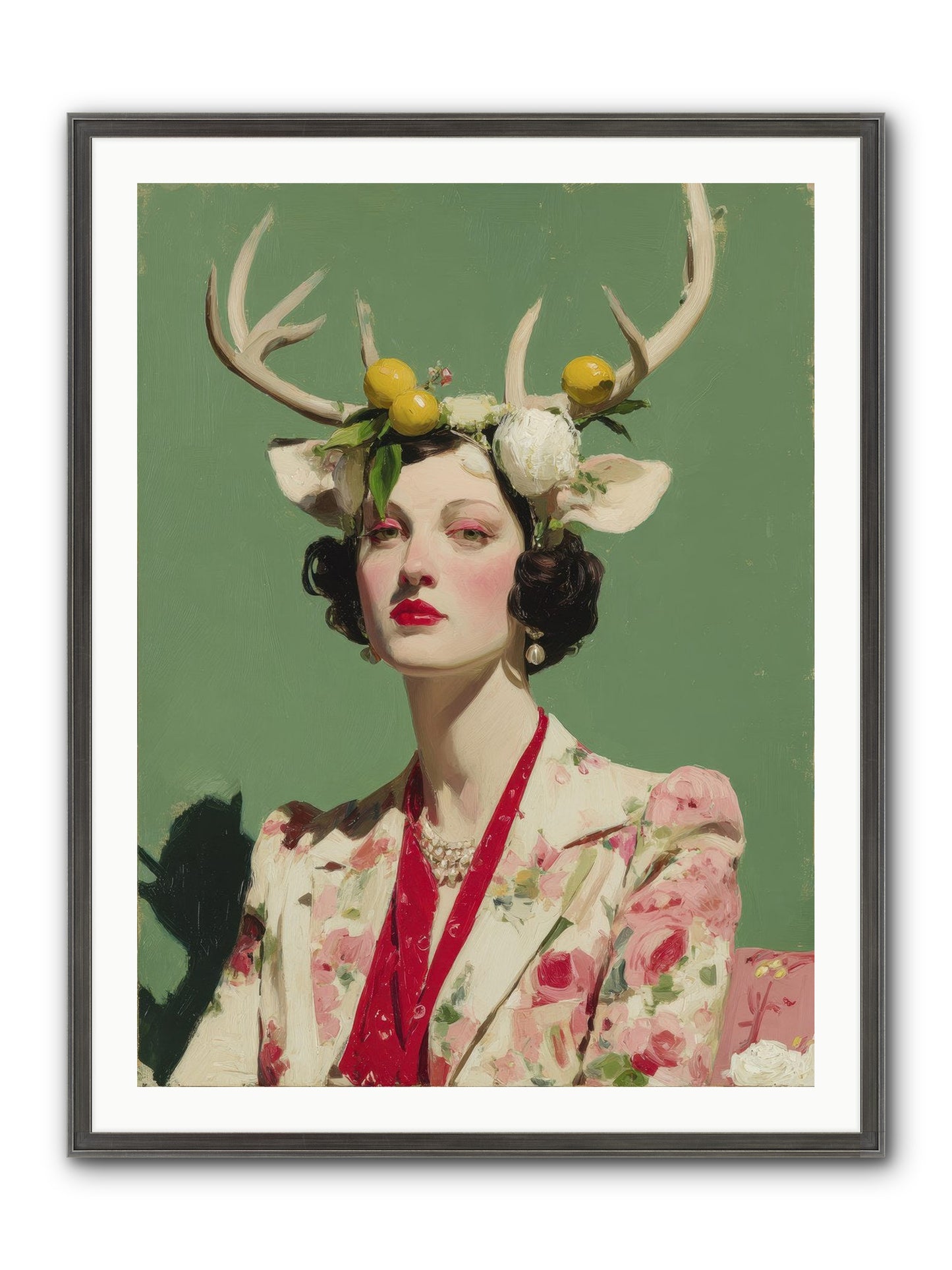 Beauty Required Imagination Framed Print - Slimwoods Black/Silver 30x40