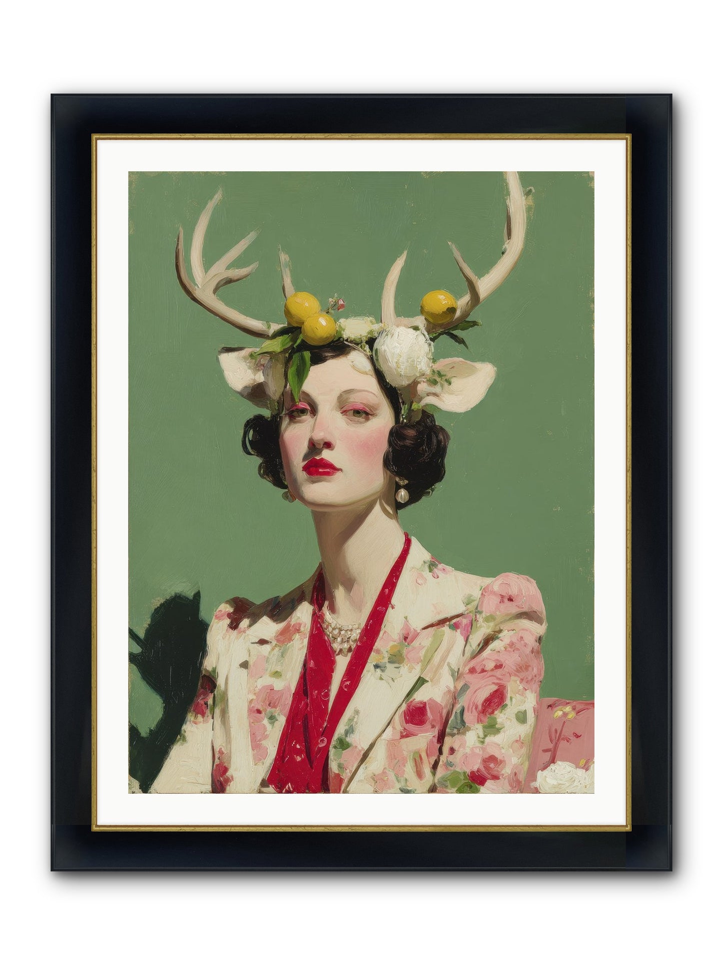 Beauty Required Imagination Framed Print - Wide Black w/Gold 30x40