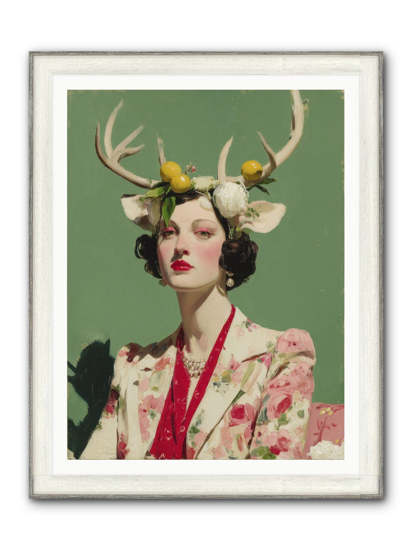 Beauty Required Imagination Framed Print - Driftwood White 36x48