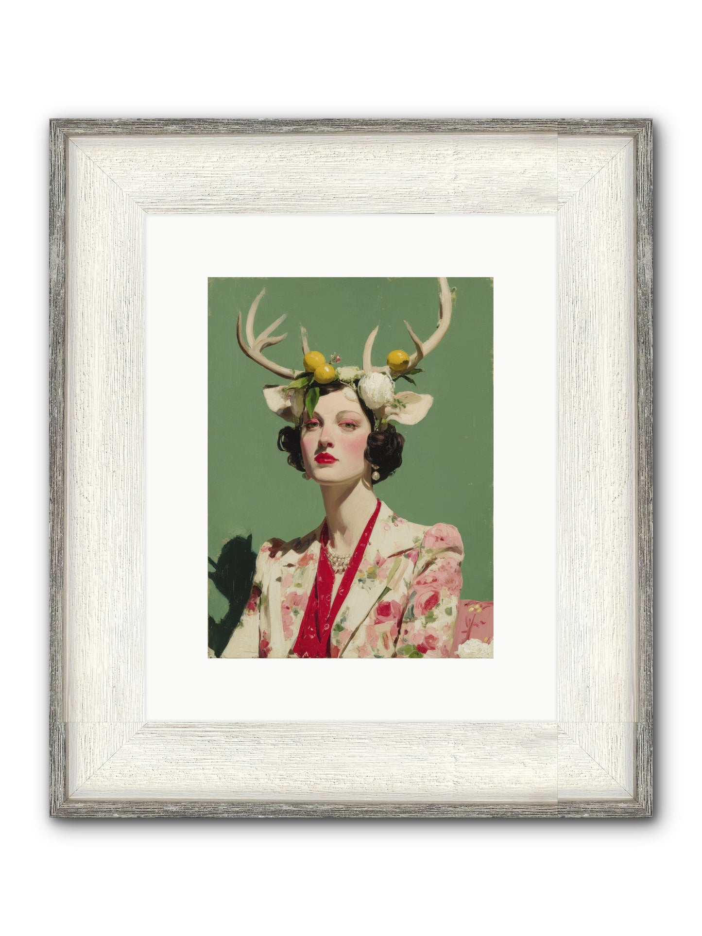 Beauty Required Imagination Framed Print - Driftwood White 9x12