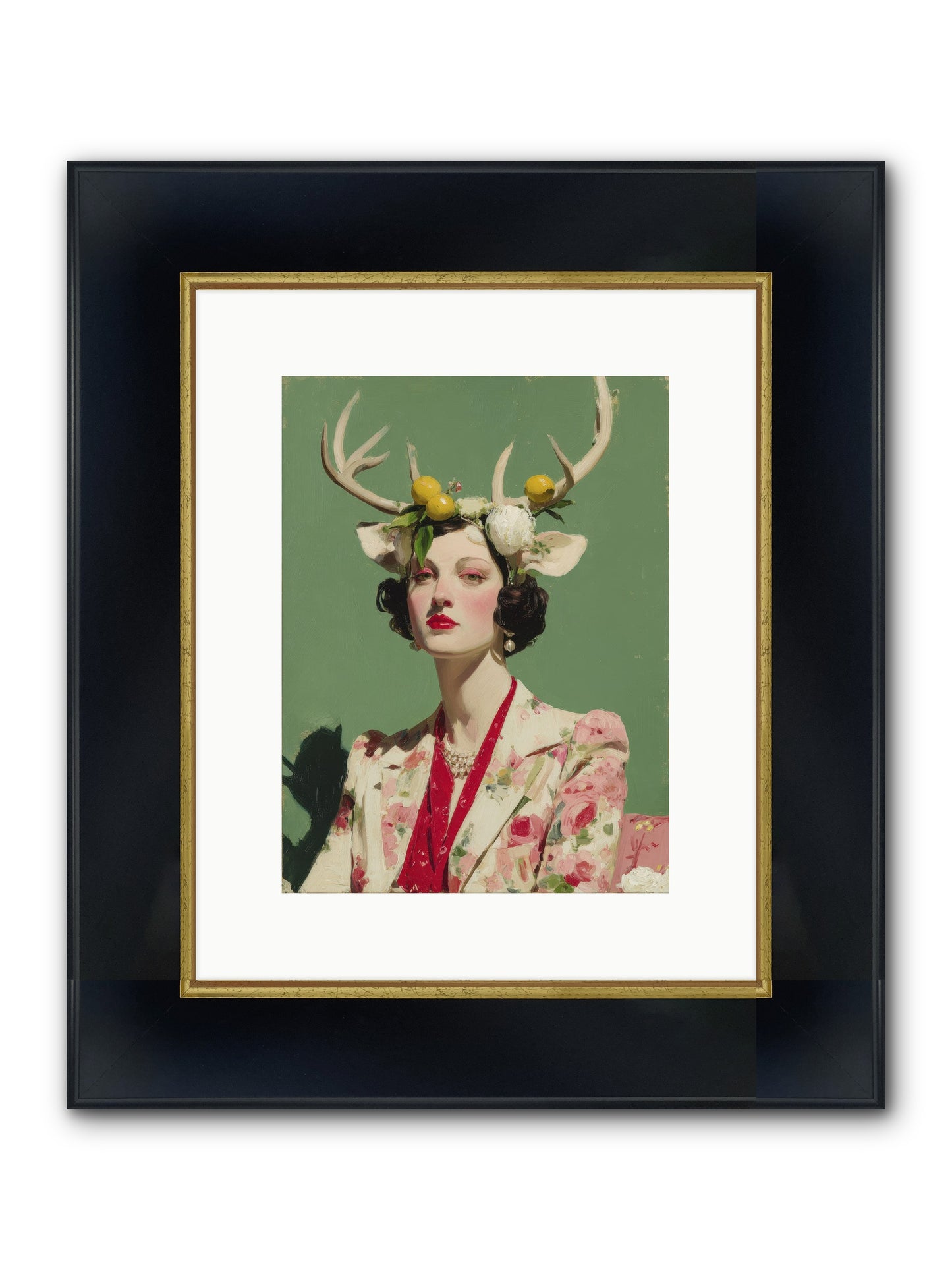 Beauty Required Imagination Framed Print - Wide Black w/Gold 9x12