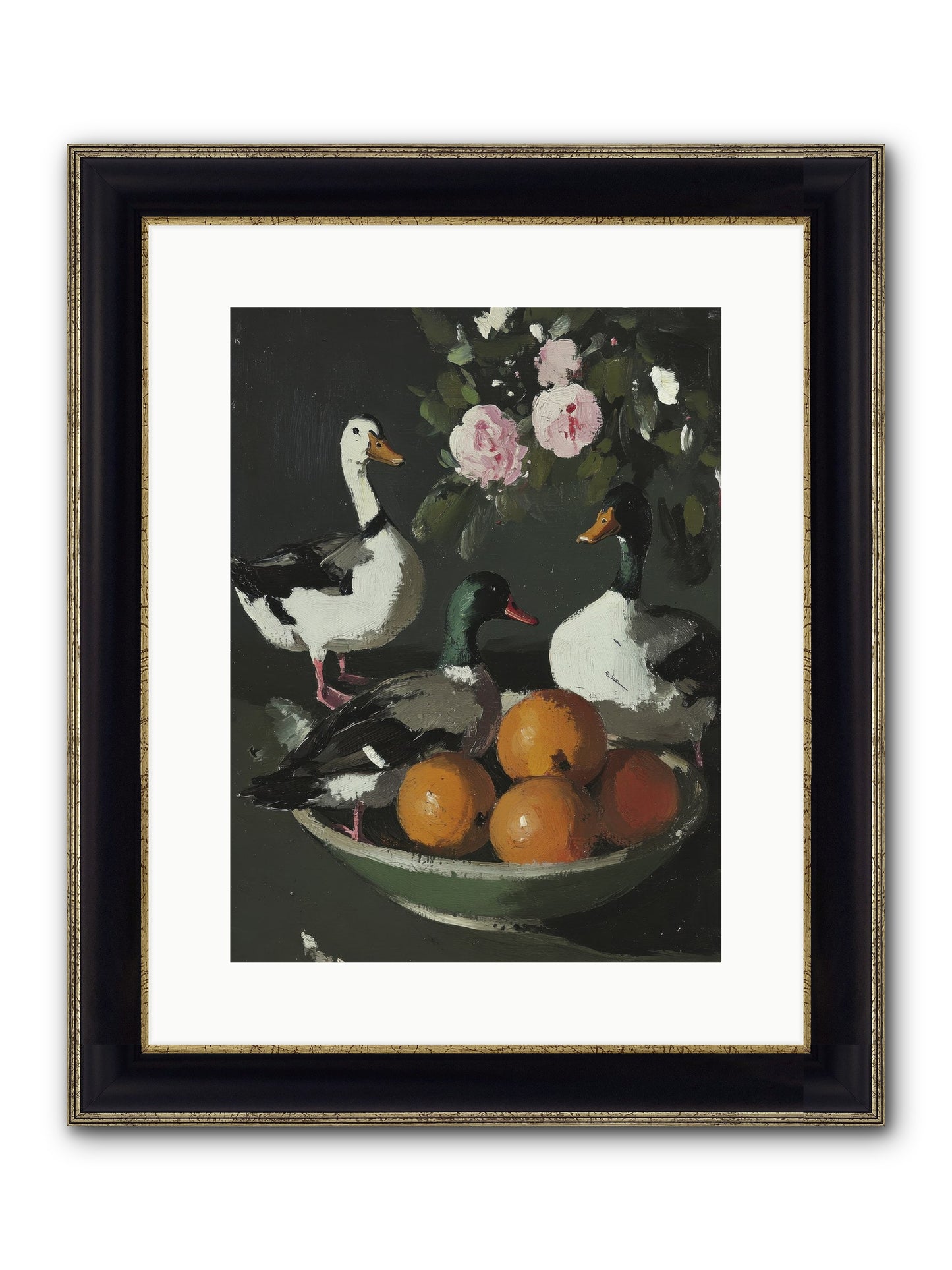Beauty's True Form Framed Print - Black & Gold 12x16