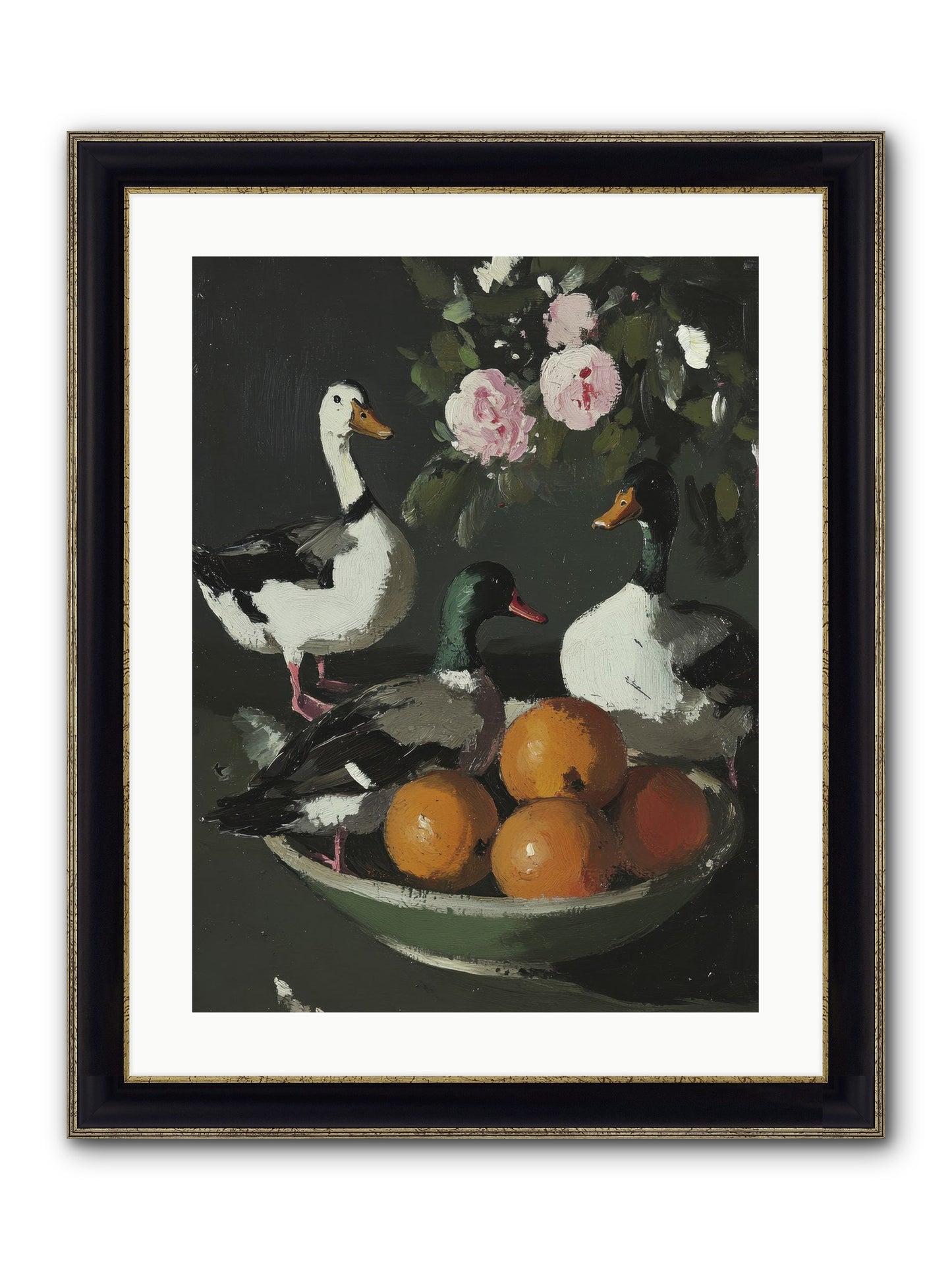 Beauty's True Form Framed Print - Black & Gold 18x24