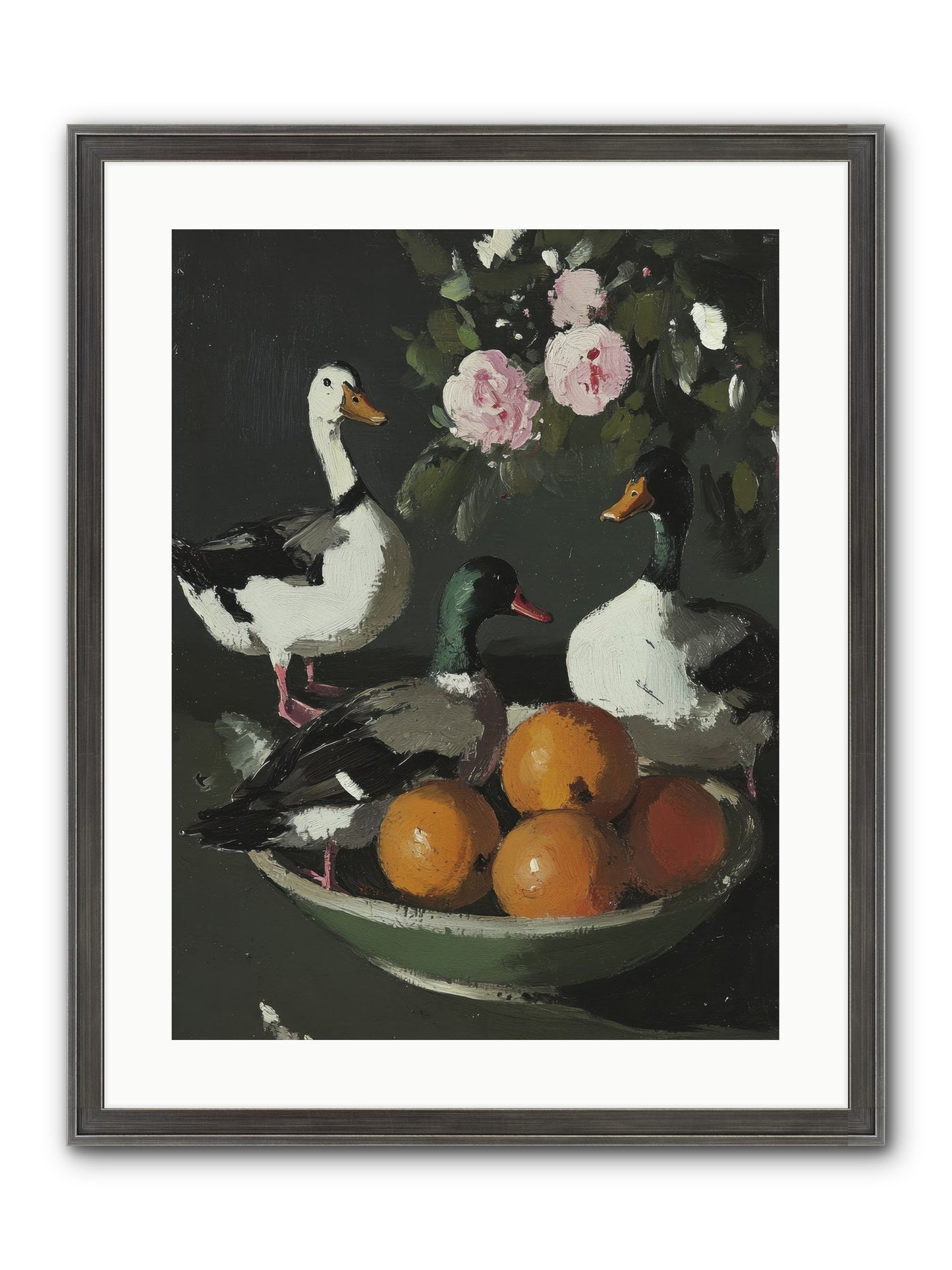 Beauty's True Form Framed Print - Slimwoods Black/Silver 18x24