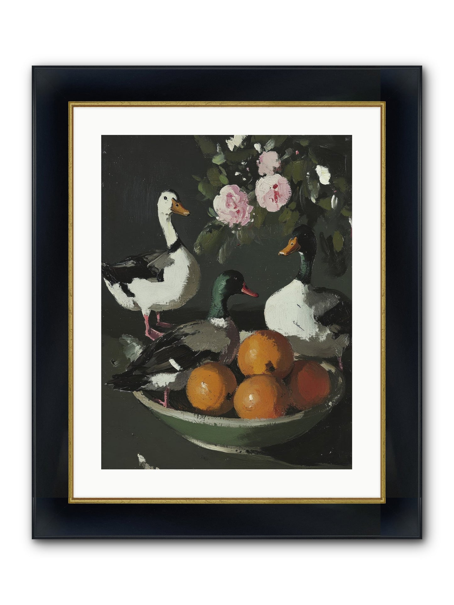 Beauty's True Form Framed Print - Wide Black w/Gold 18x24