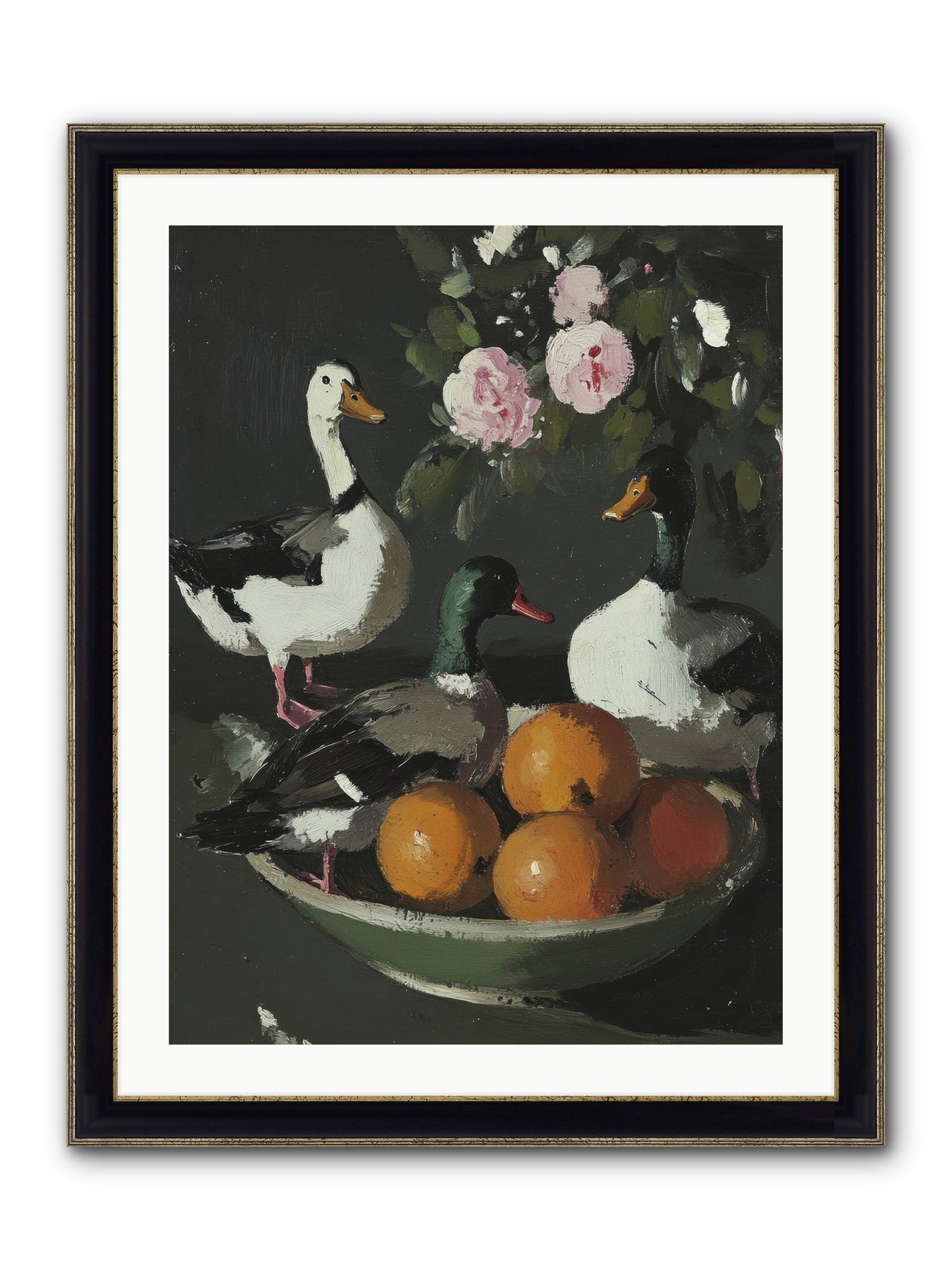 Beauty's True Form Framed Print - Black & Gold 24x32