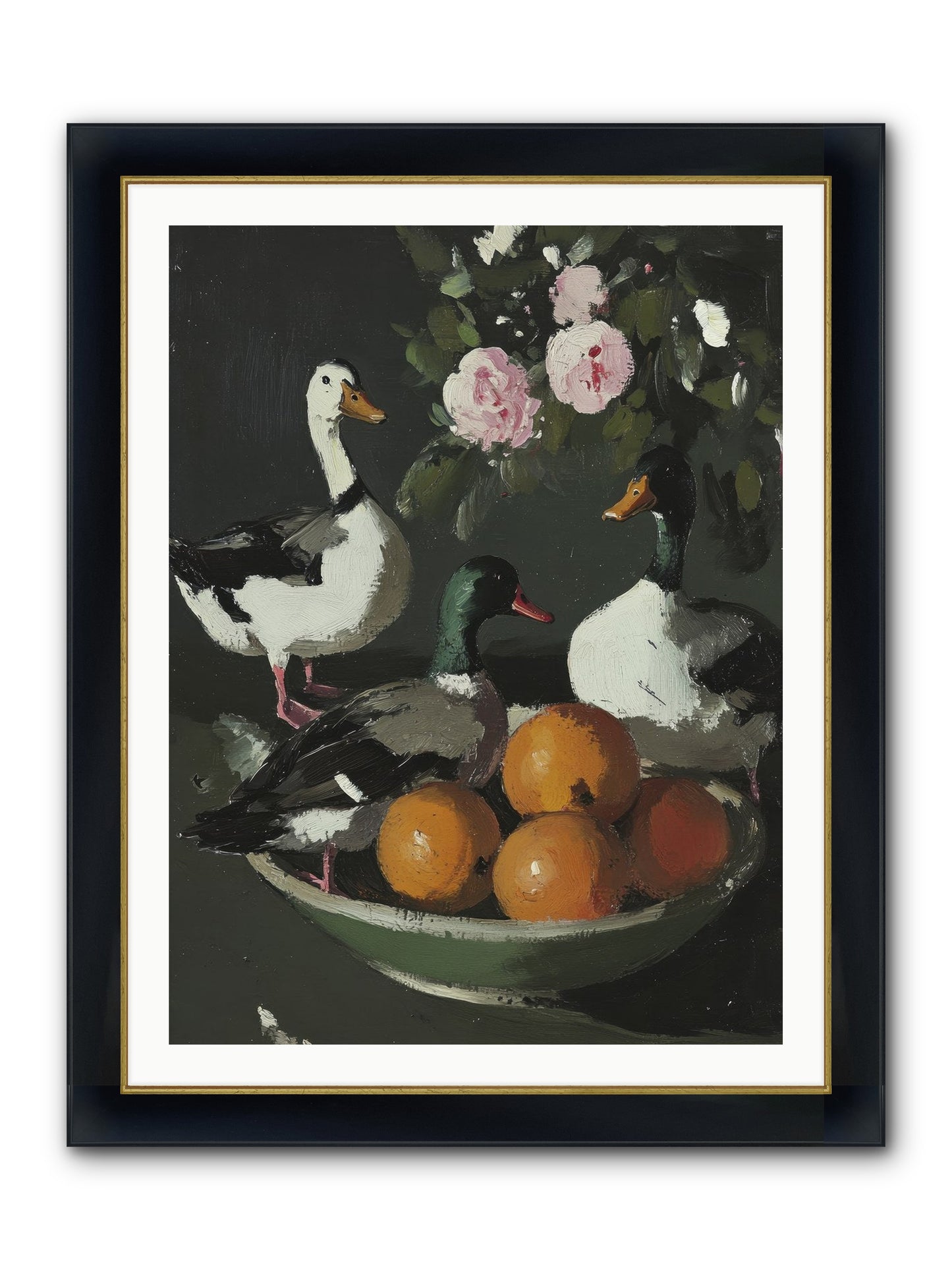 Beauty's True Form Framed Print - Wide Black w/Gold 30x40