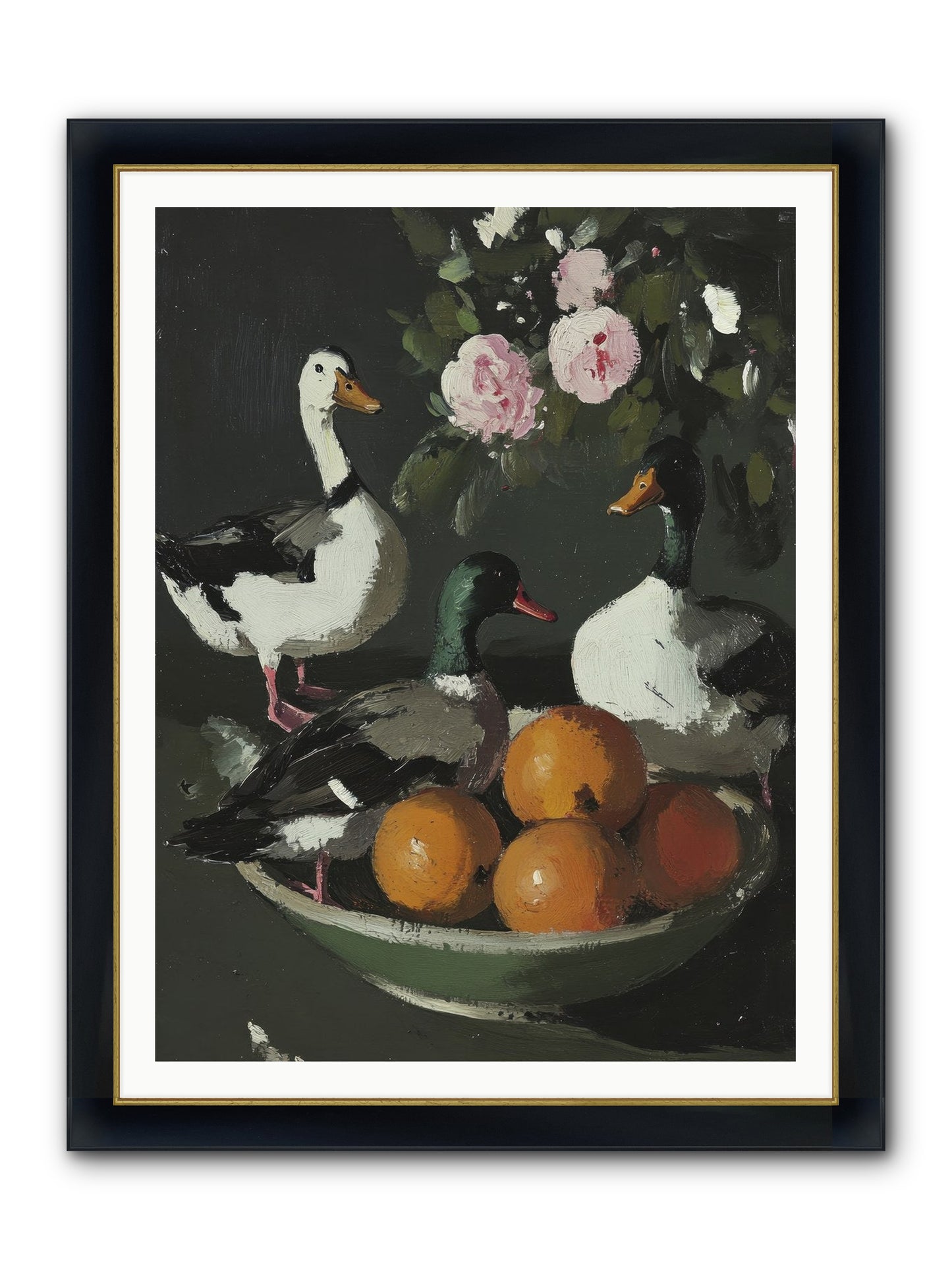 Beauty's True Form Framed Print - Wide Black w/Gold 36x48