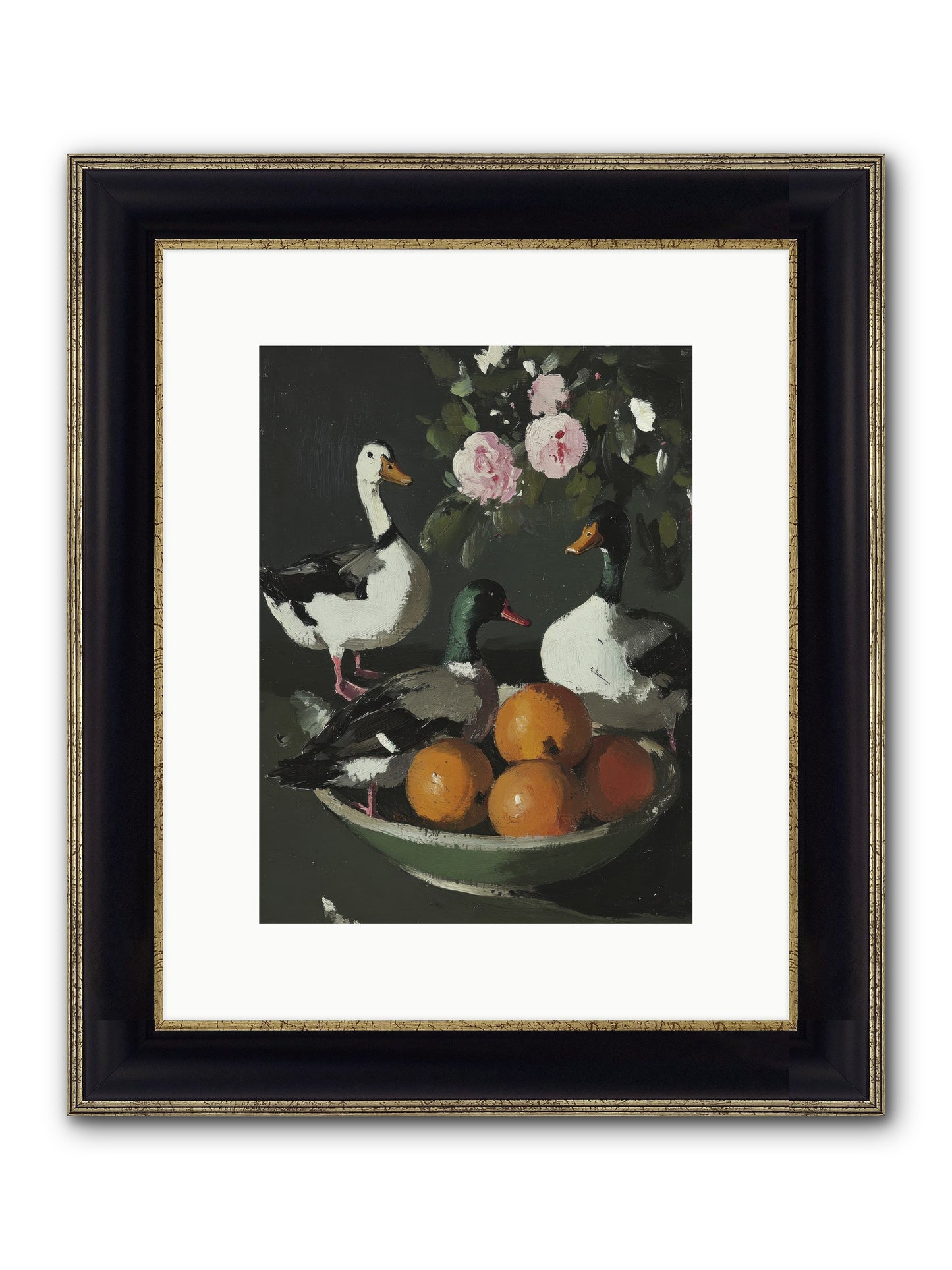 Beauty's True Form Framed Print - Black & Gold 9x12
