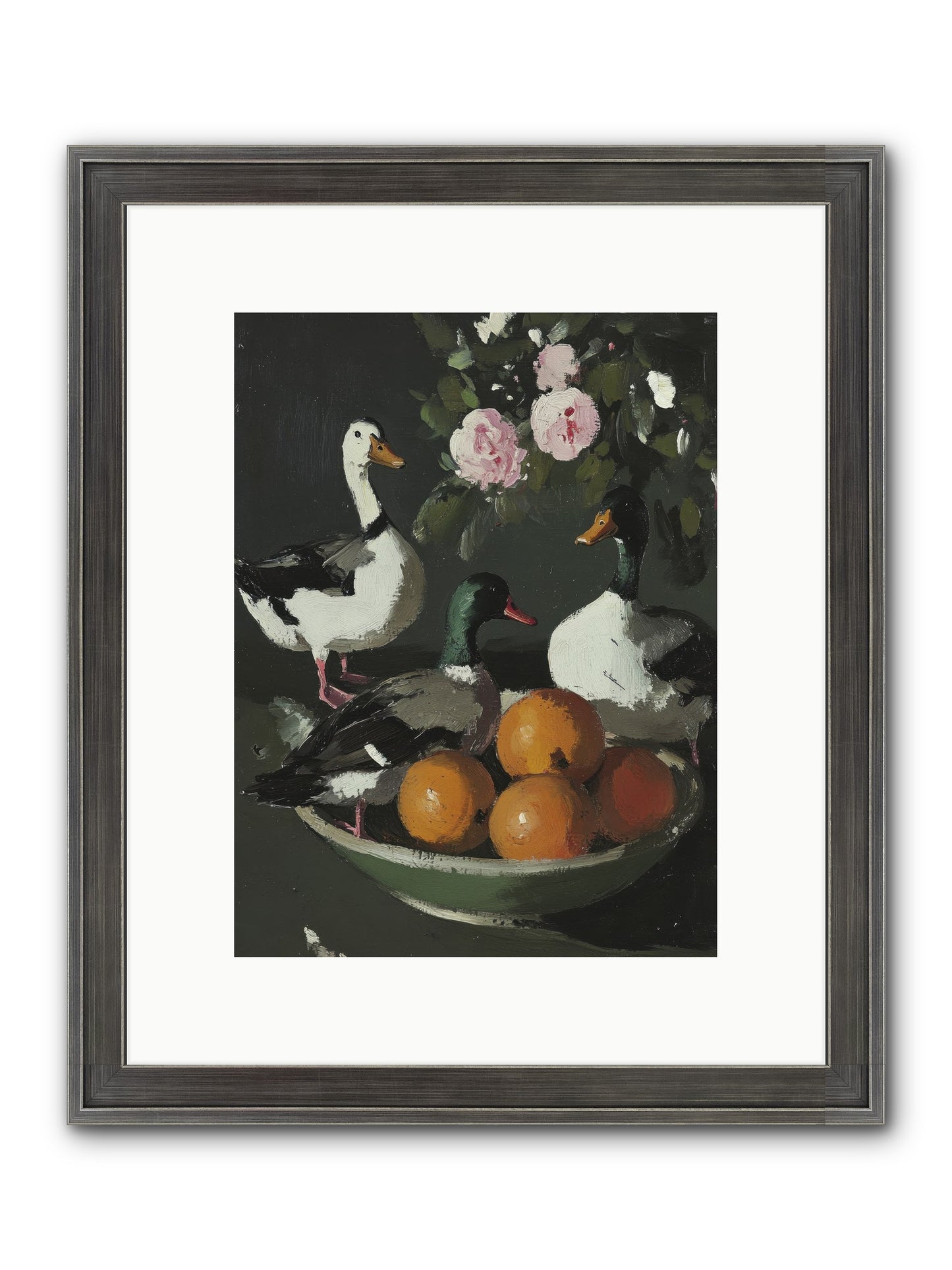 Beauty's True Form Framed Print - Slimwoods Black/Silver 9x12