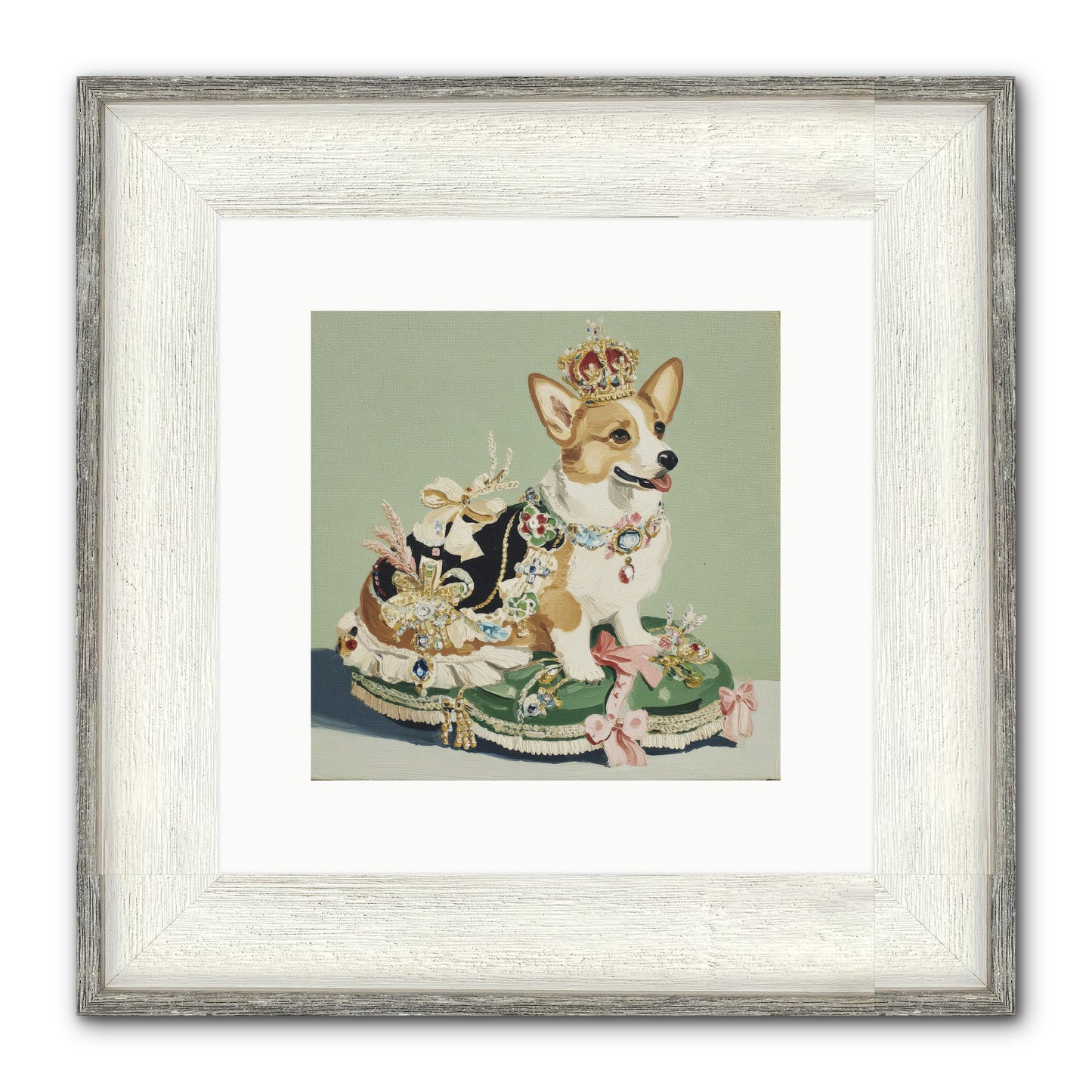 Beauty Takes The Stage Framed Print - Driftwood White 10x10
