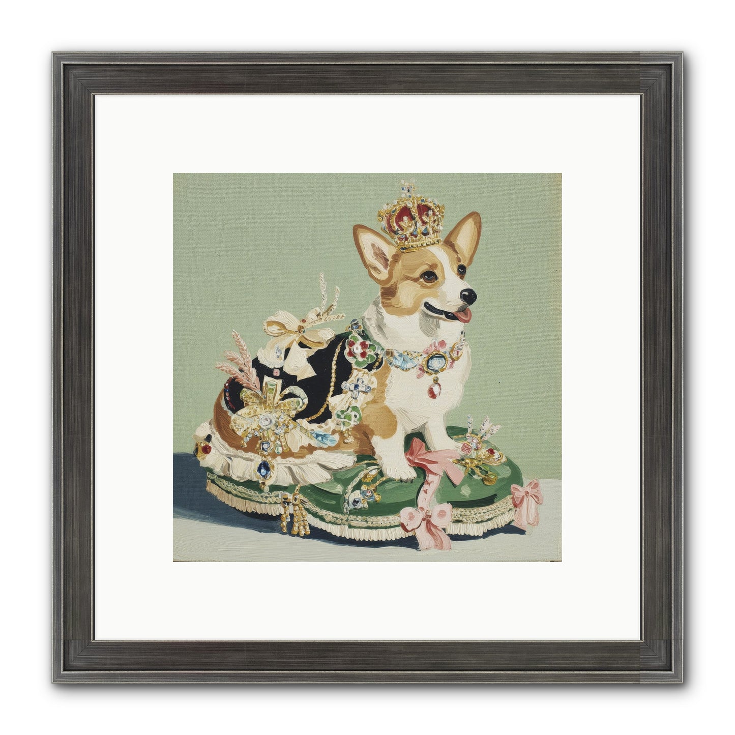 Beauty Takes The Stage Framed Print - Slimwoods Black/Silver 10x10