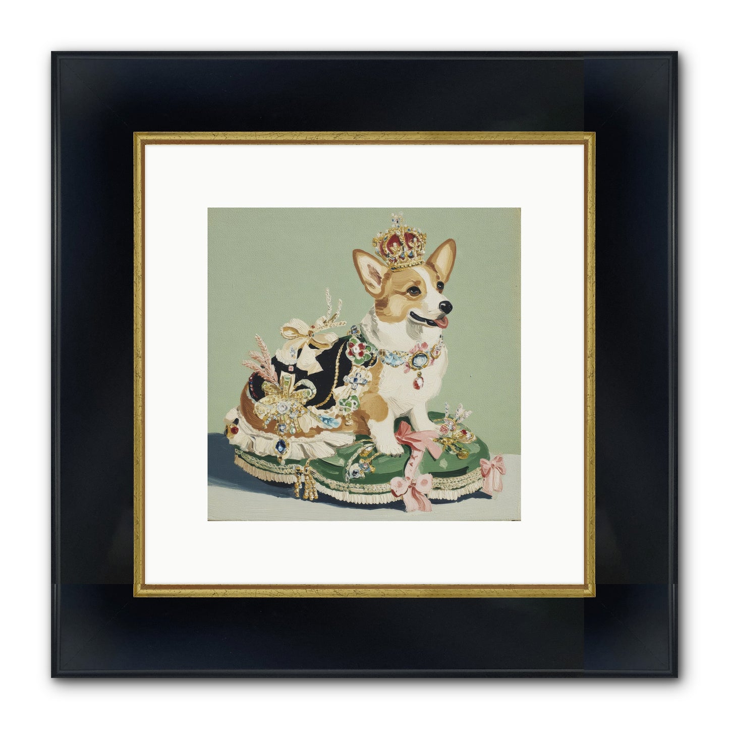 Beauty Takes The Stage Framed Print - Wide Black w/Gold 10x10