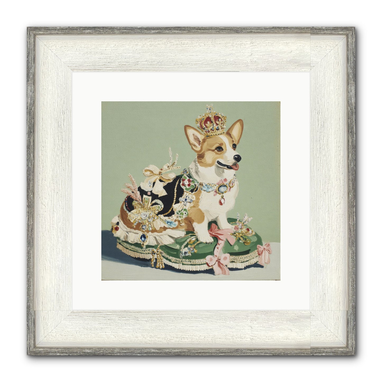 Beauty Takes The Stage Framed Print - Driftwood White 12x12