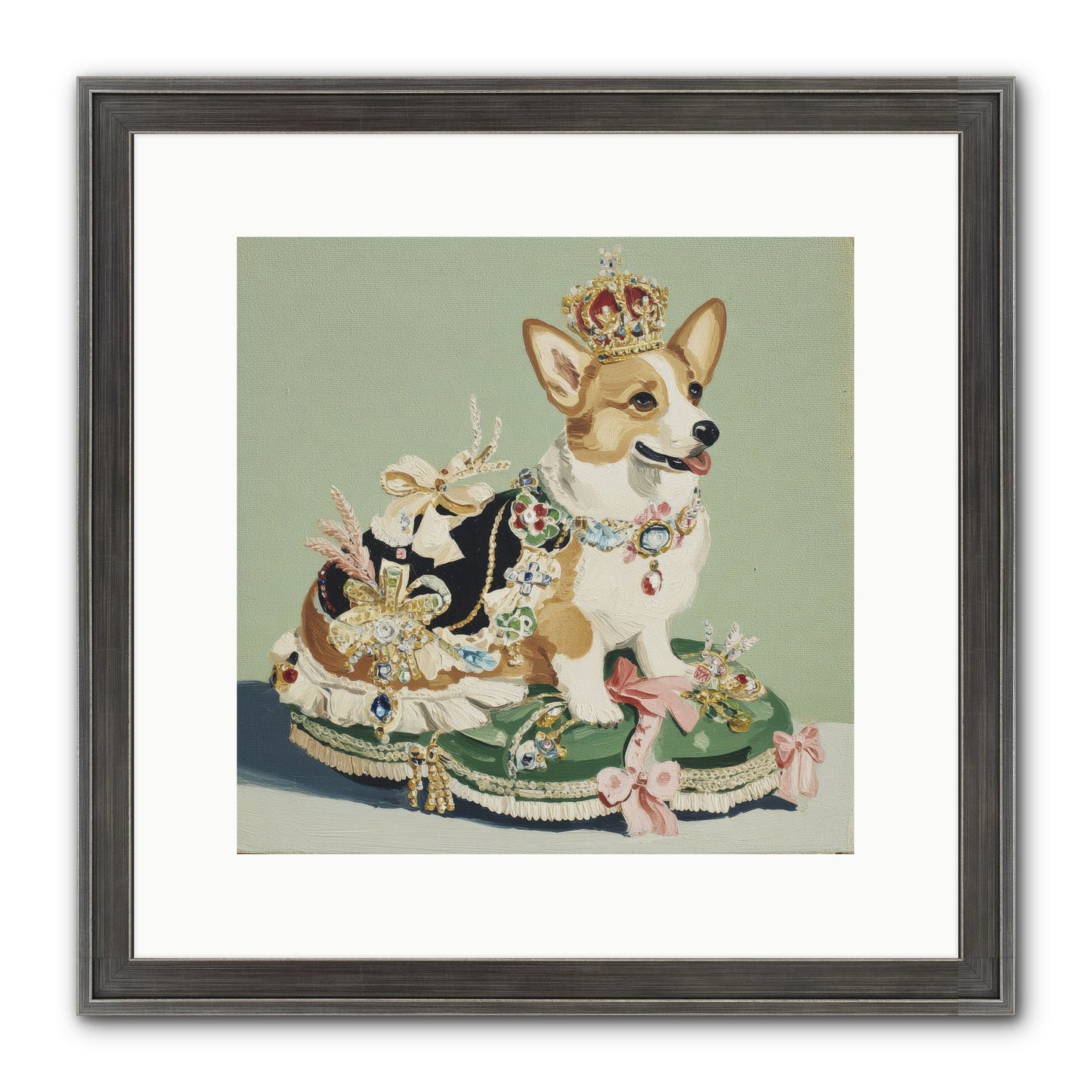 Beauty Takes The Stage Framed Print - Slimwoods Black/Silver 12x12