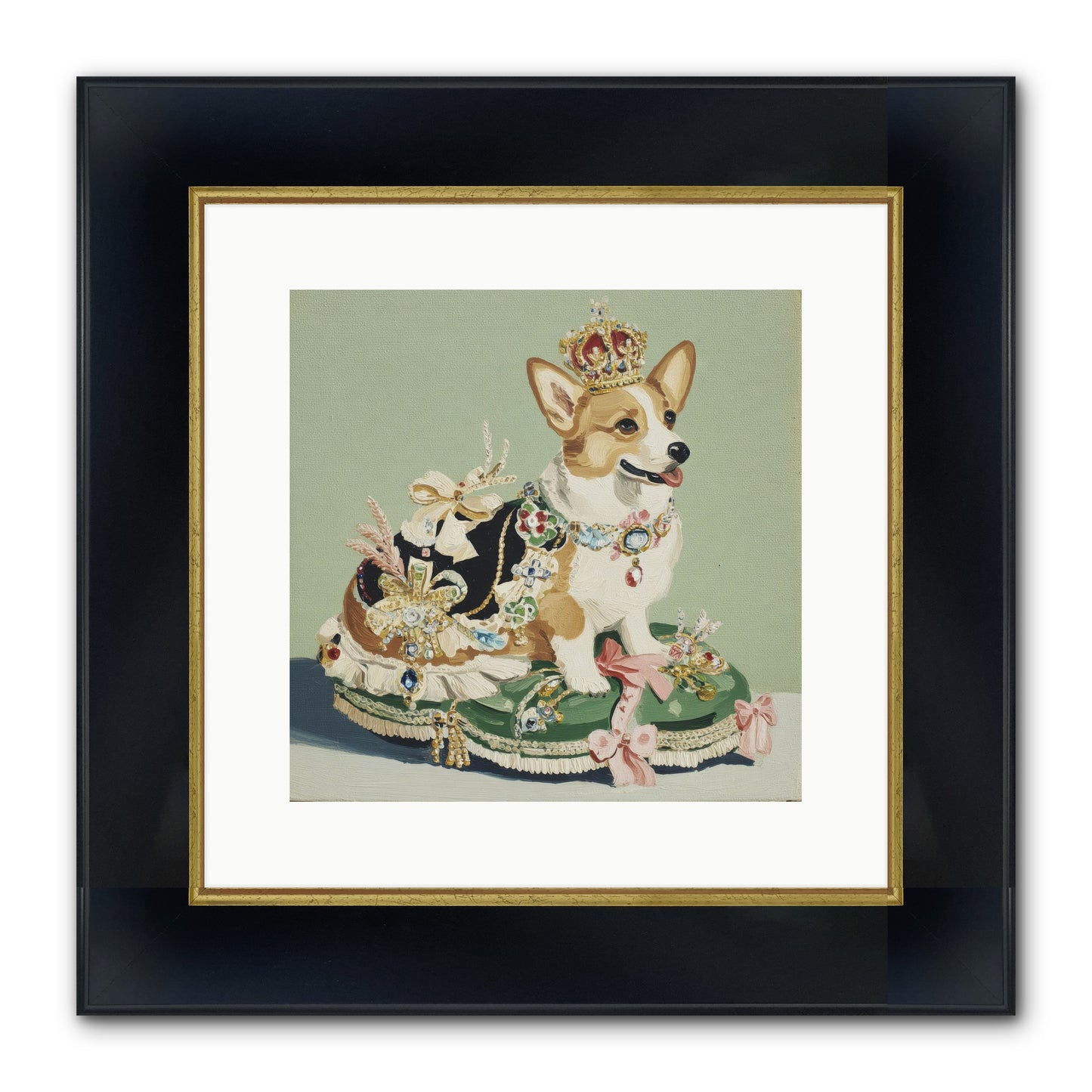 Beauty Takes The Stage Framed Print - Wide Black w/Gold 12x12