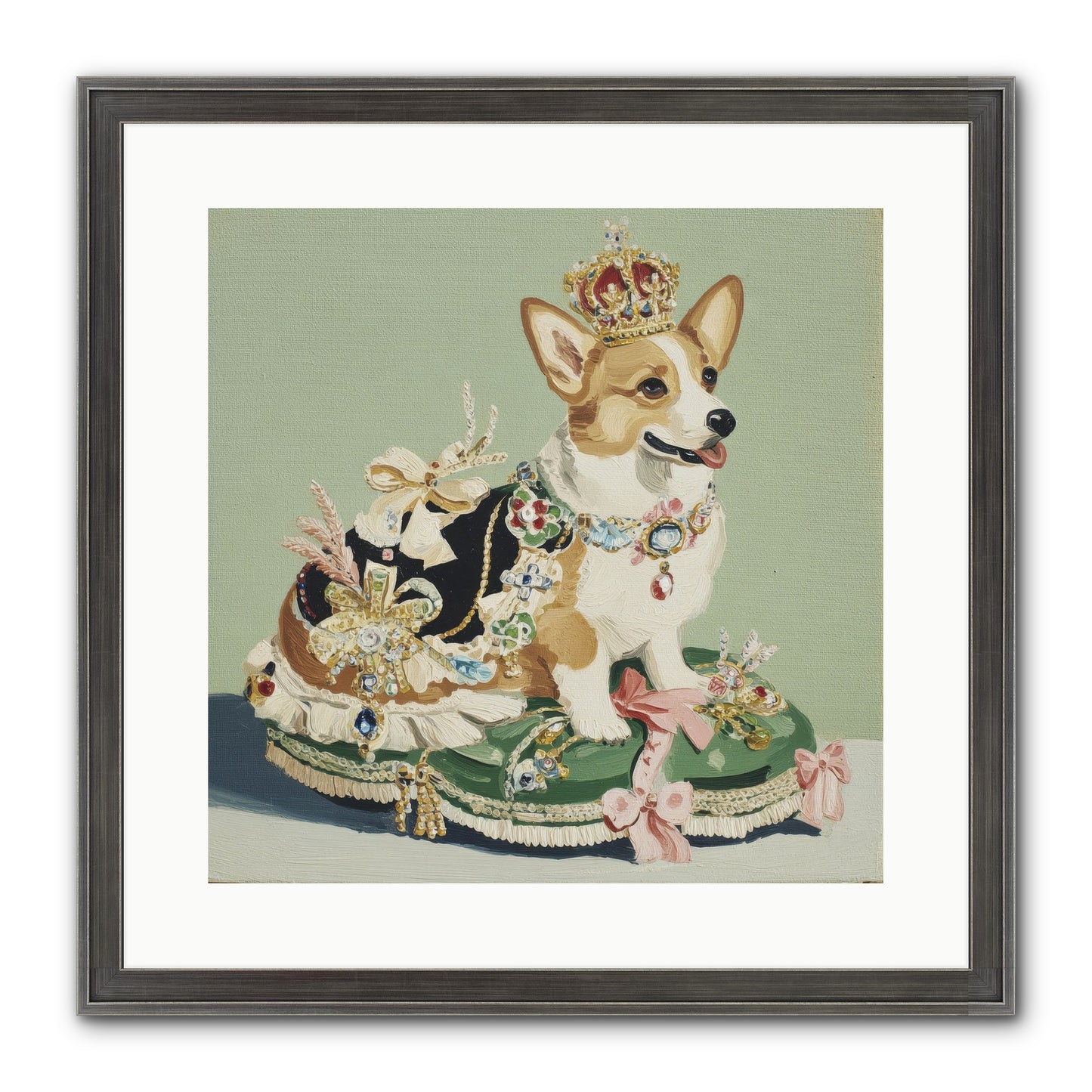 Beauty Takes The Stage Framed Print - Slimwoods Black/Silver 16x16