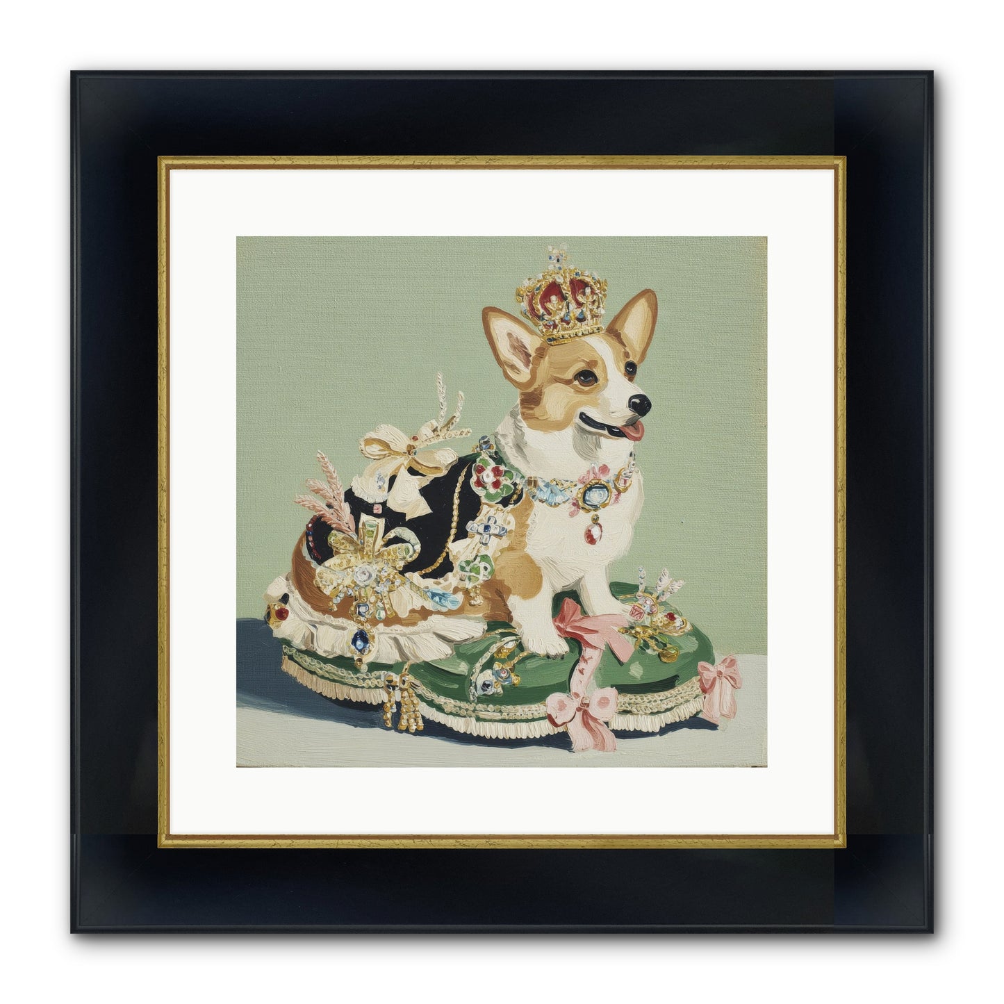 Beauty Takes The Stage Framed Print - Wide Black w/Gold 16x16