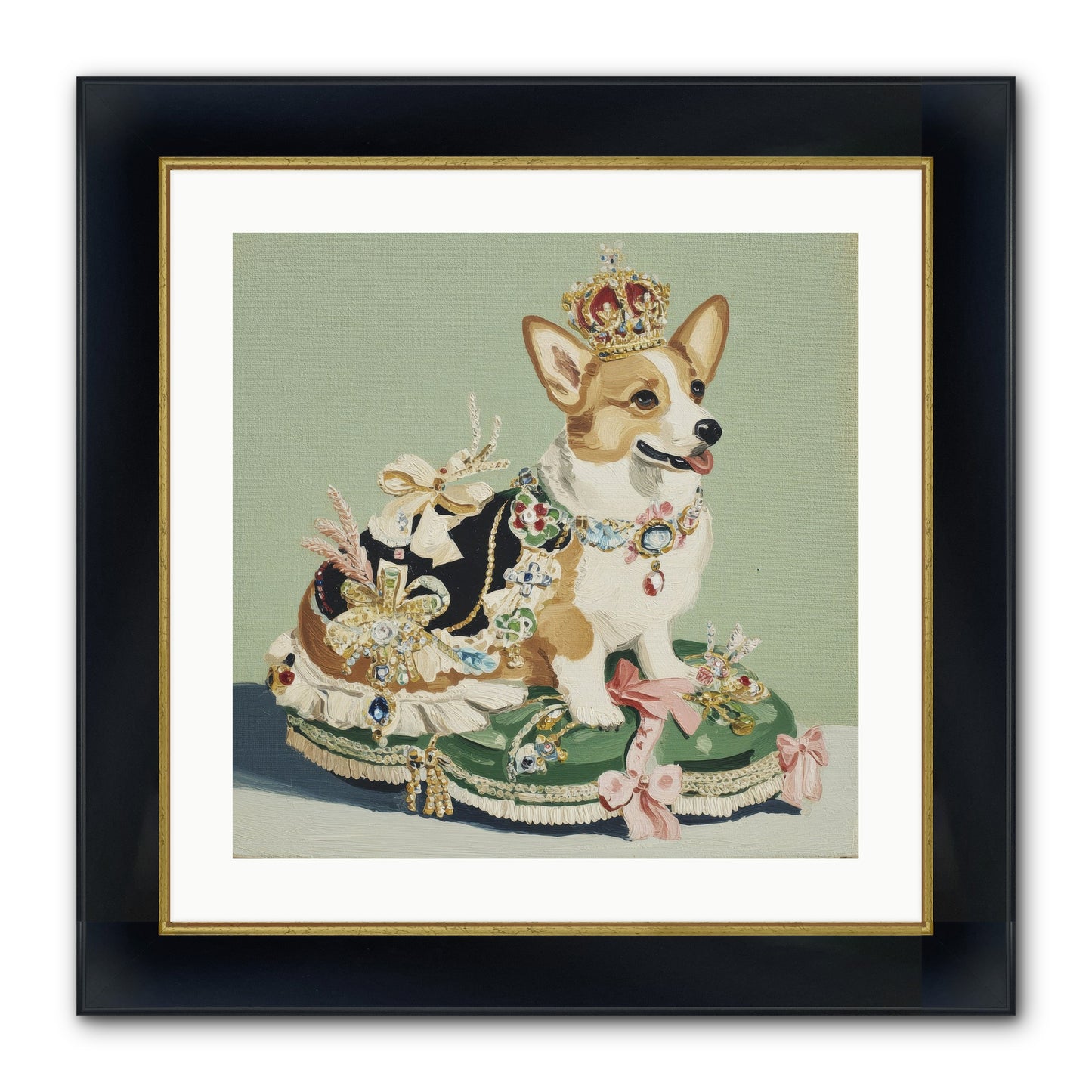 Beauty Takes The Stage Framed Print - Wide Black w/Gold 20x20