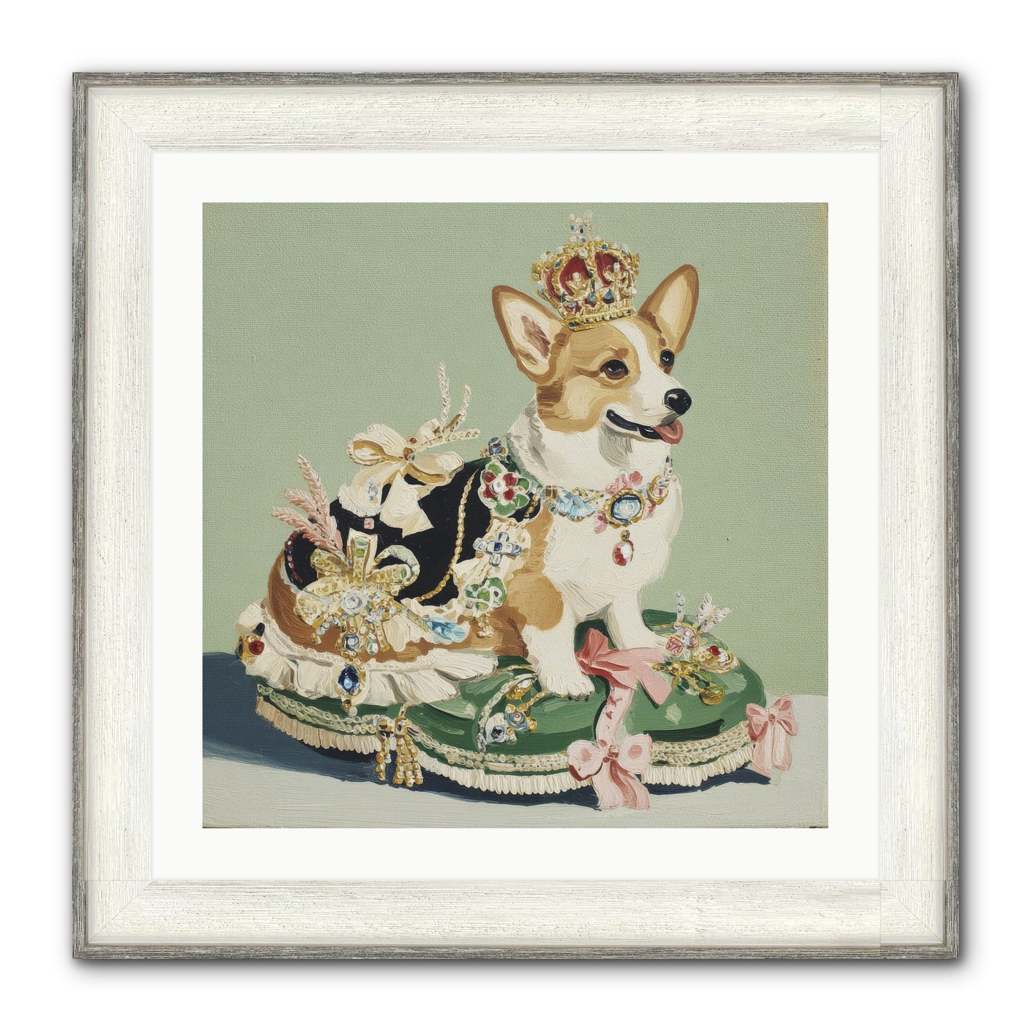 Beauty Takes The Stage Framed Print - Driftwood White 24x24